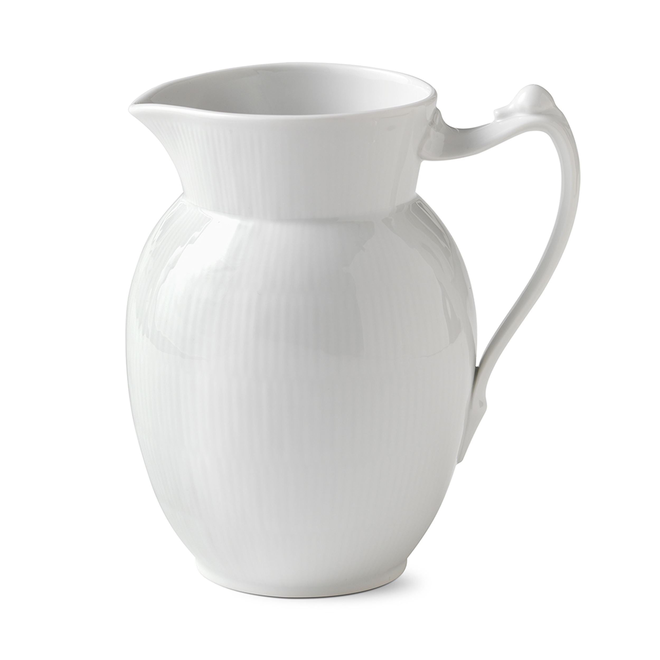 White Fluted Jug, 1.7 l | Royal Copenhagen