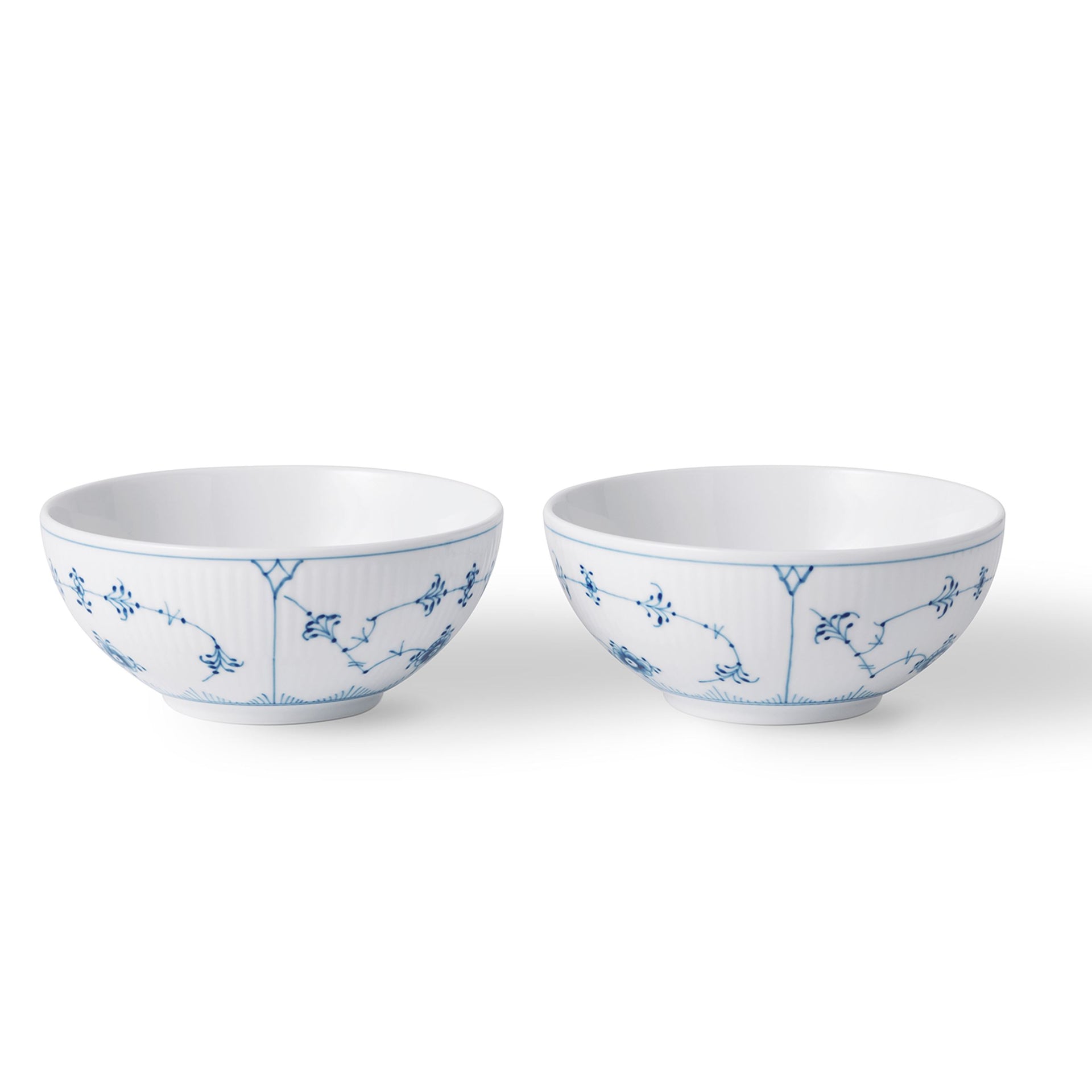 Blue Fluted Plain Bowl, 50 cl, 2 pcs
