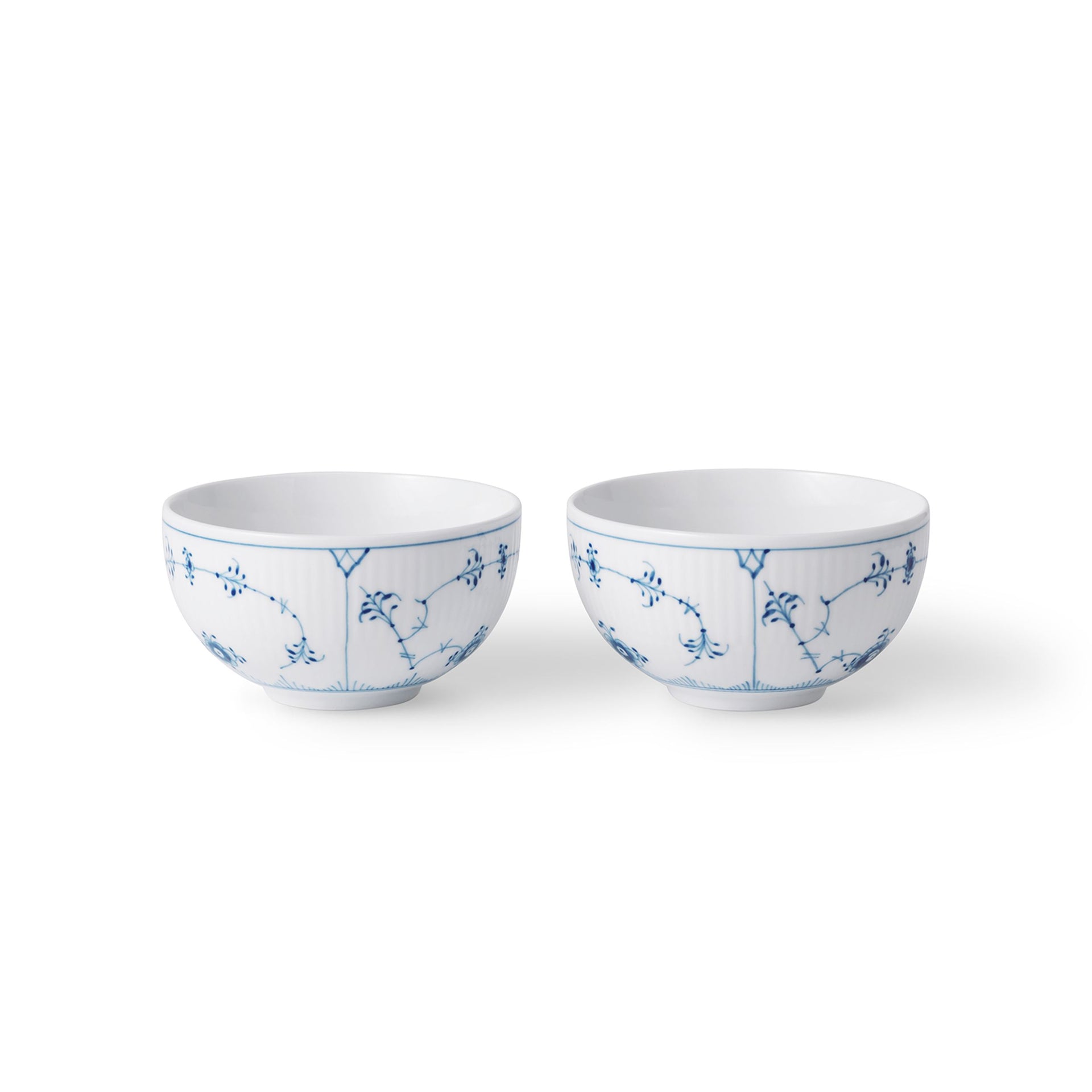 Blue Fluted Plain Bowl, 35 cl, 2 pcs