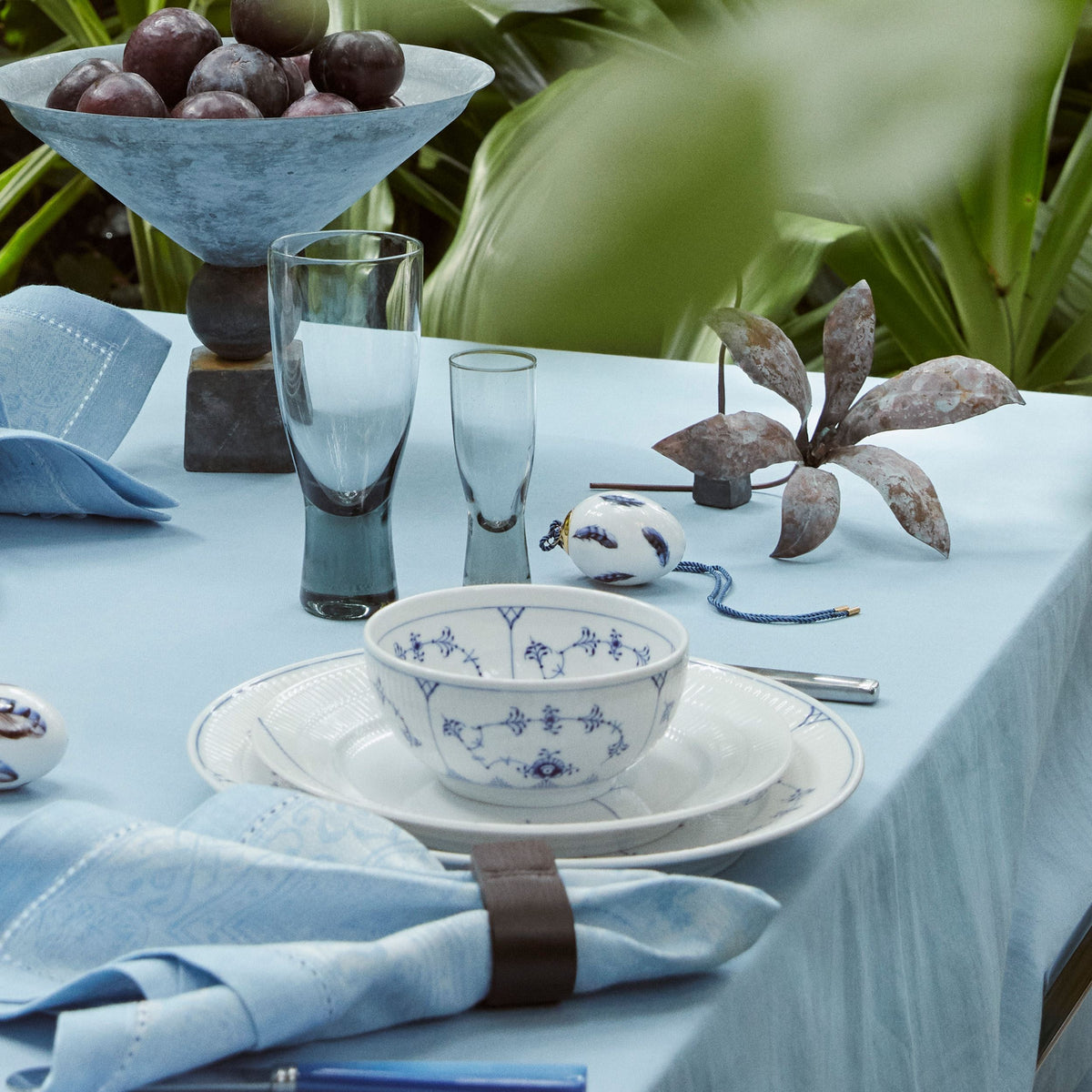 Blue Fluted Plain Bowl, 47 cl
