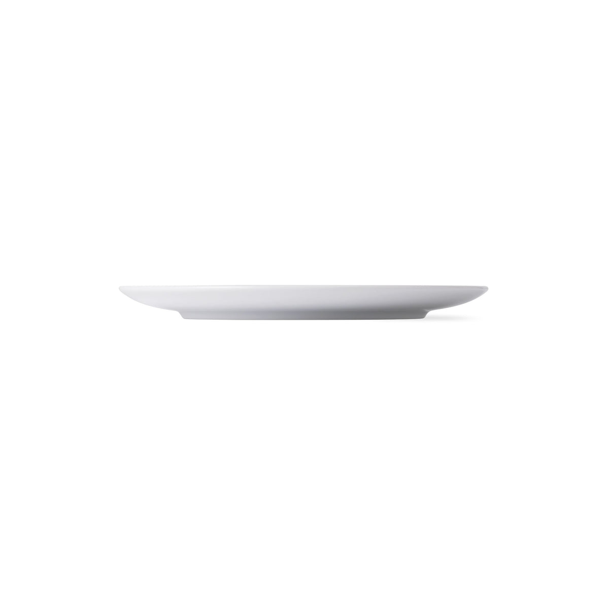 Blue Fluted Plain Plate Coupe, 23 cm