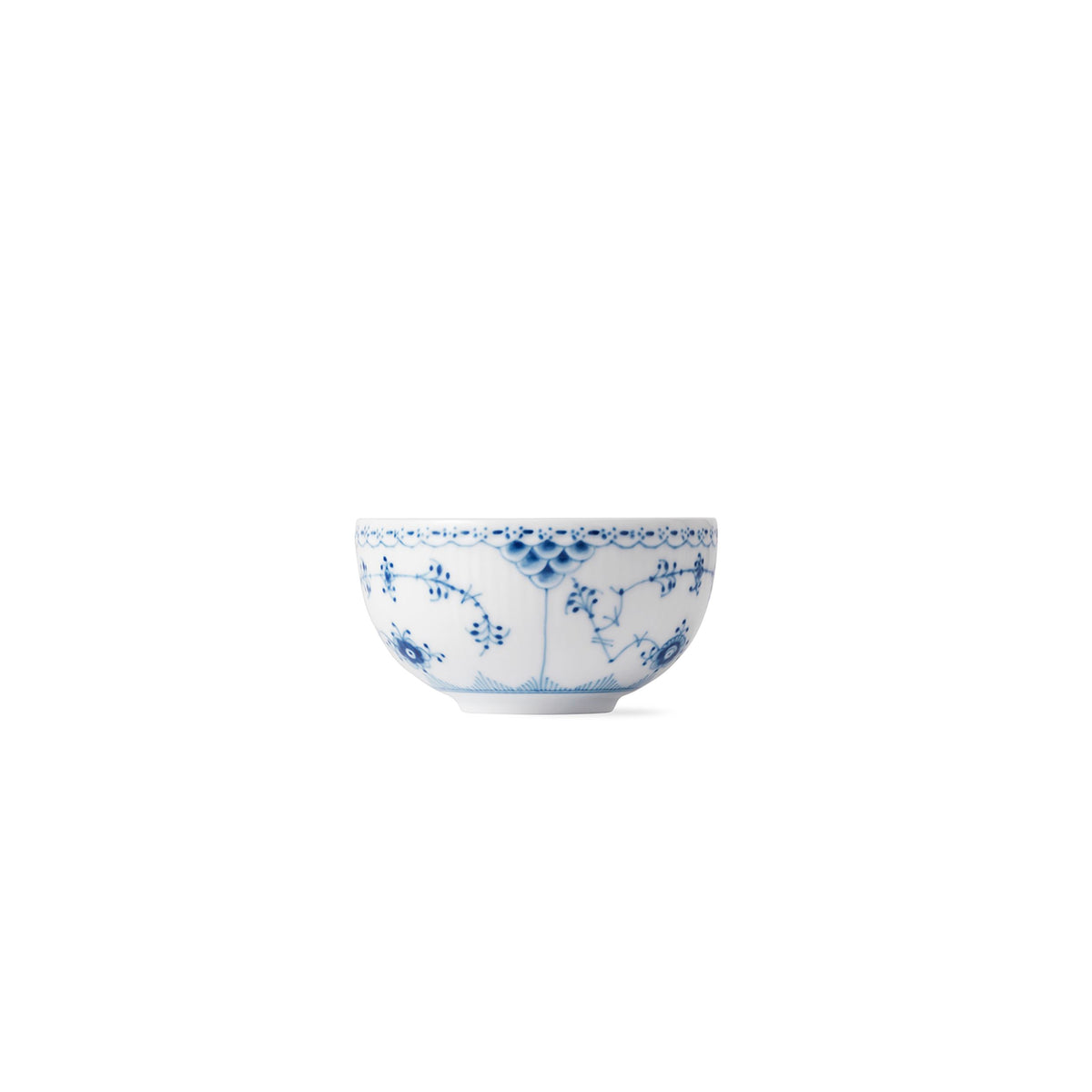 Blue Fluted Half Lace Bowl, 35 cl