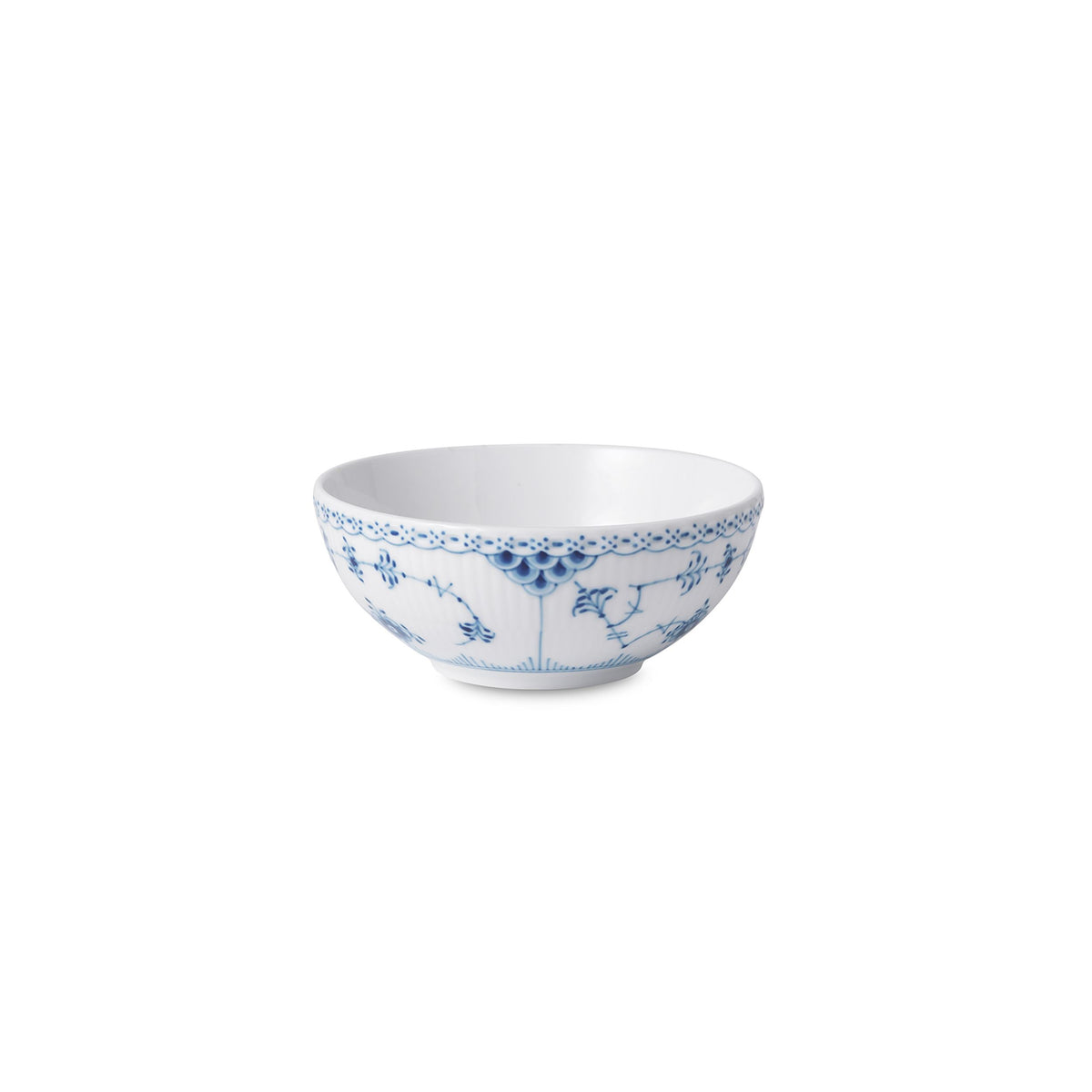 Blue Fluted Half Lace Bowl, 50 cl