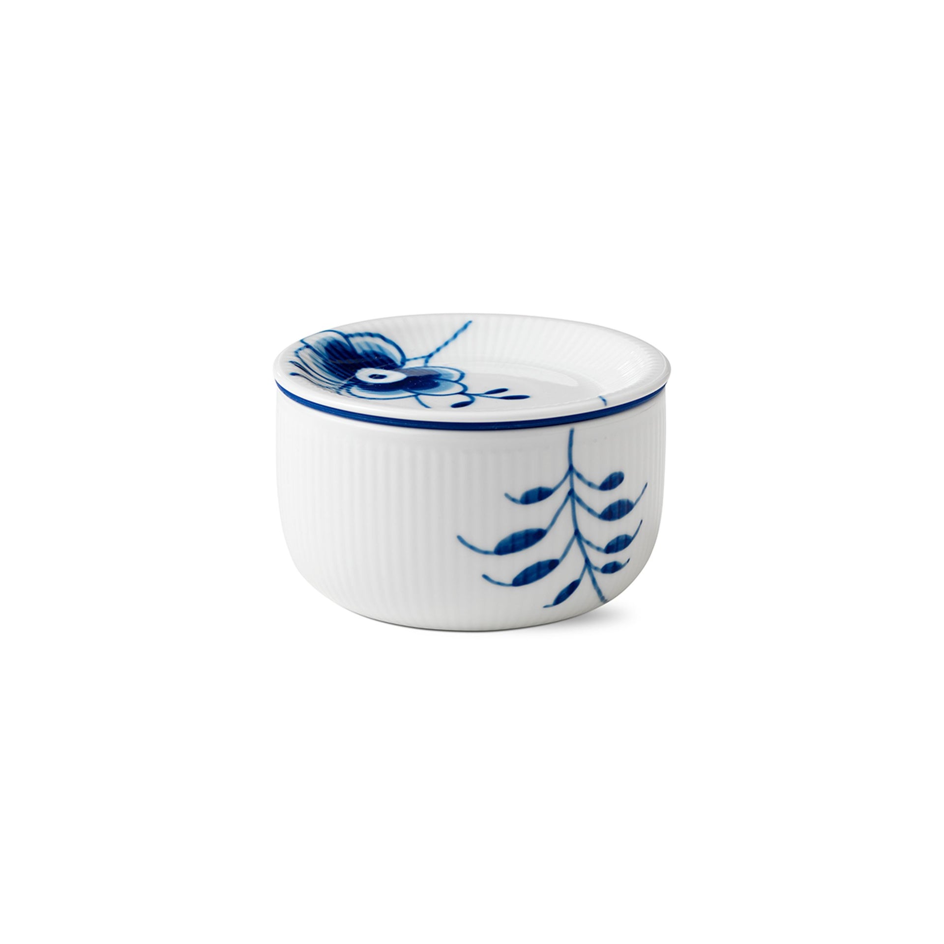Blue Fluted Mega Storage Jar, 33 cl