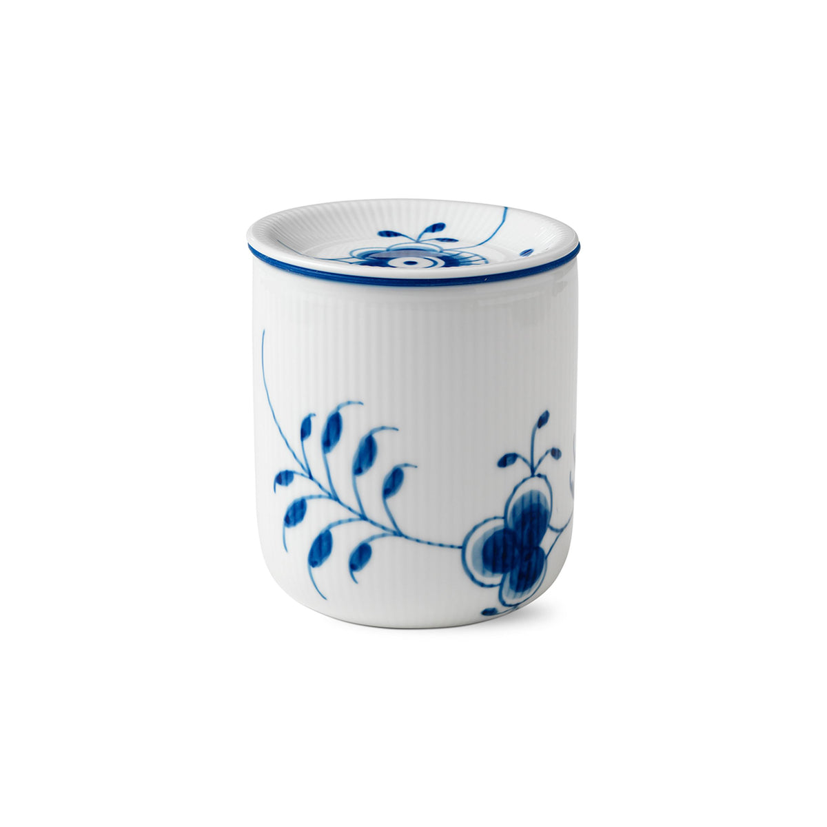 Blue Fluted Mega Storage Jar, 80 cl