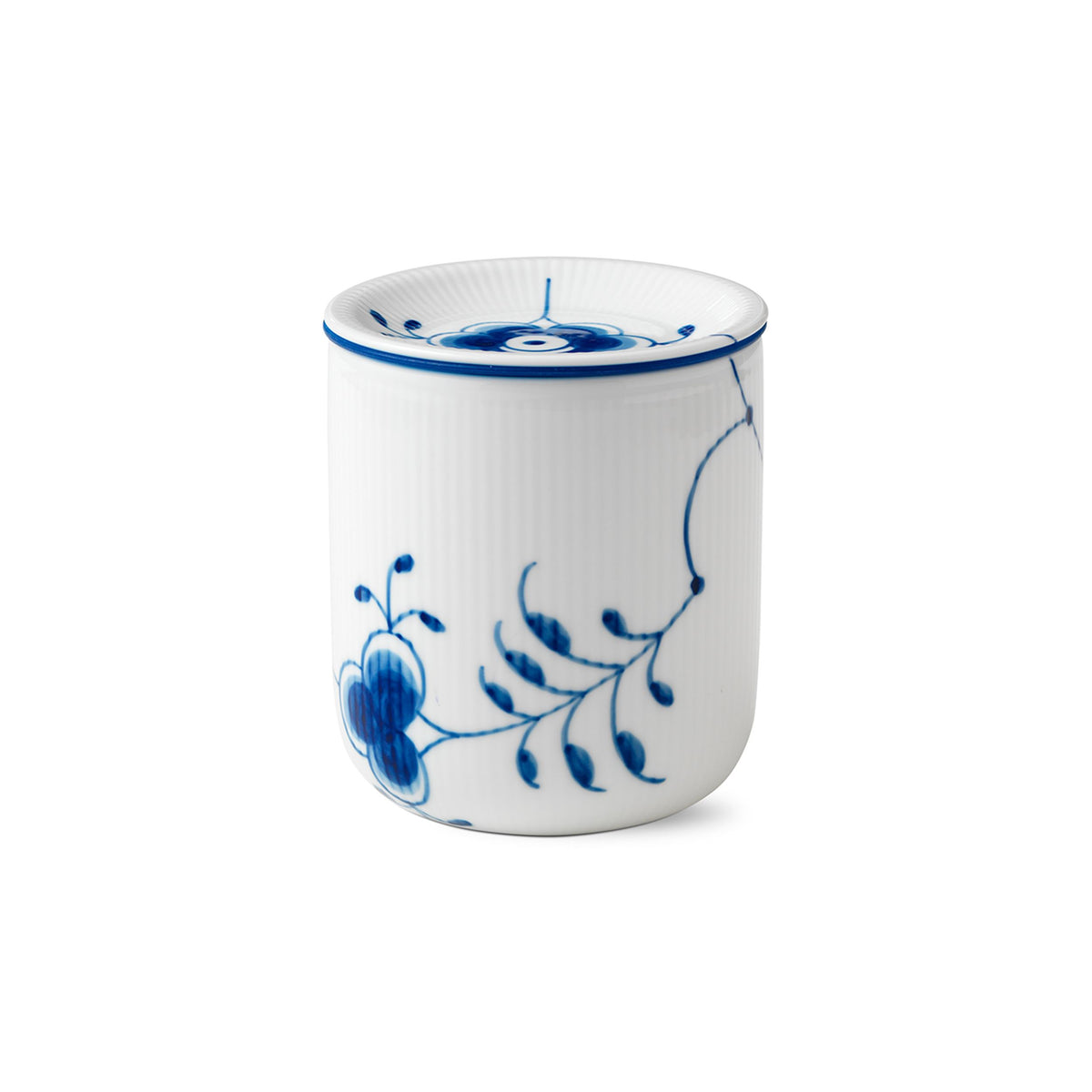 Blue Fluted Mega Storage Jar, 80 cl