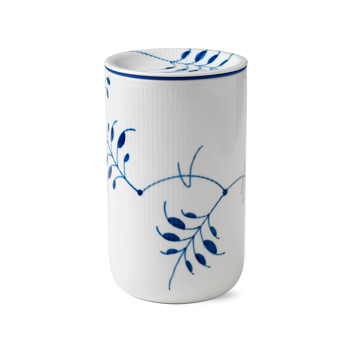 Blue Fluted Mega Storage Jar, 115 cl