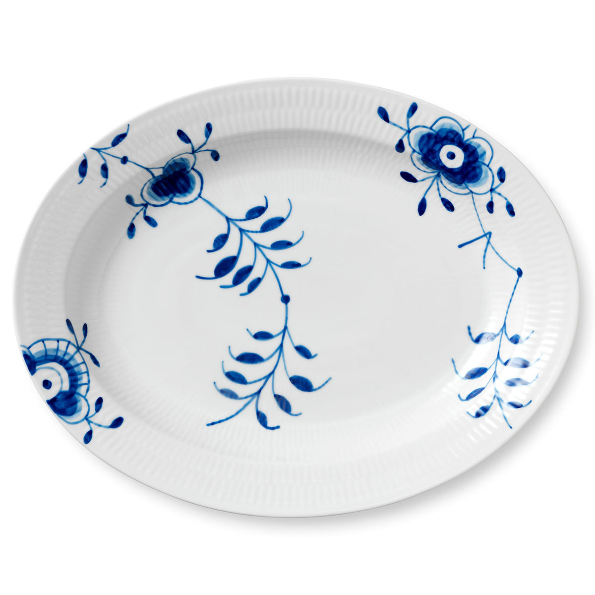 Blue Fluted Mega Dish, 36.5 cm