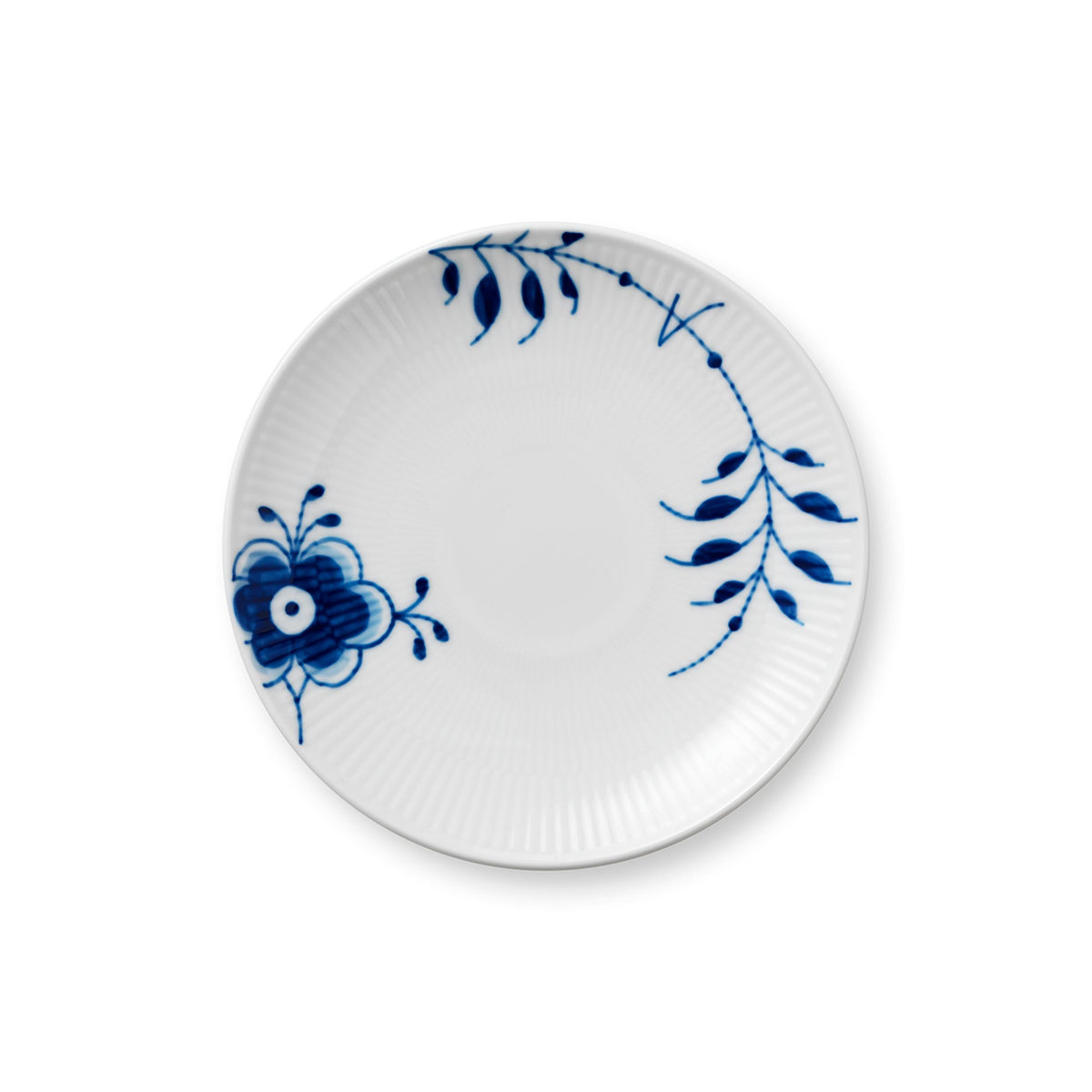 Blue Fluted Mega Plate Coupe, 19 cm