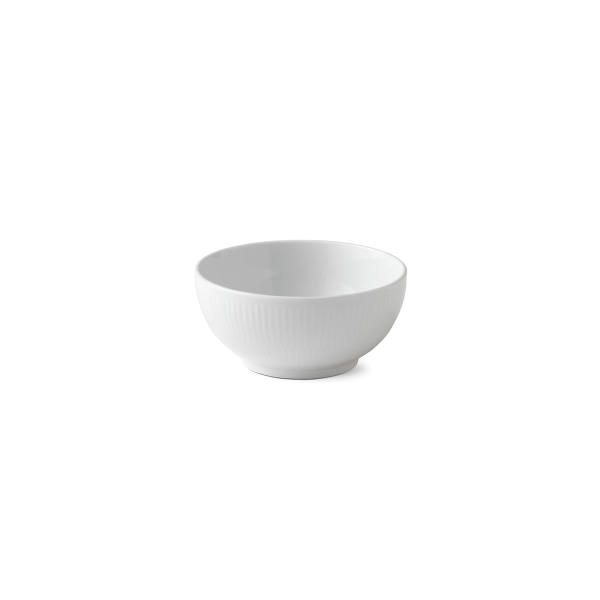White Fluted Bowl, 47 cl