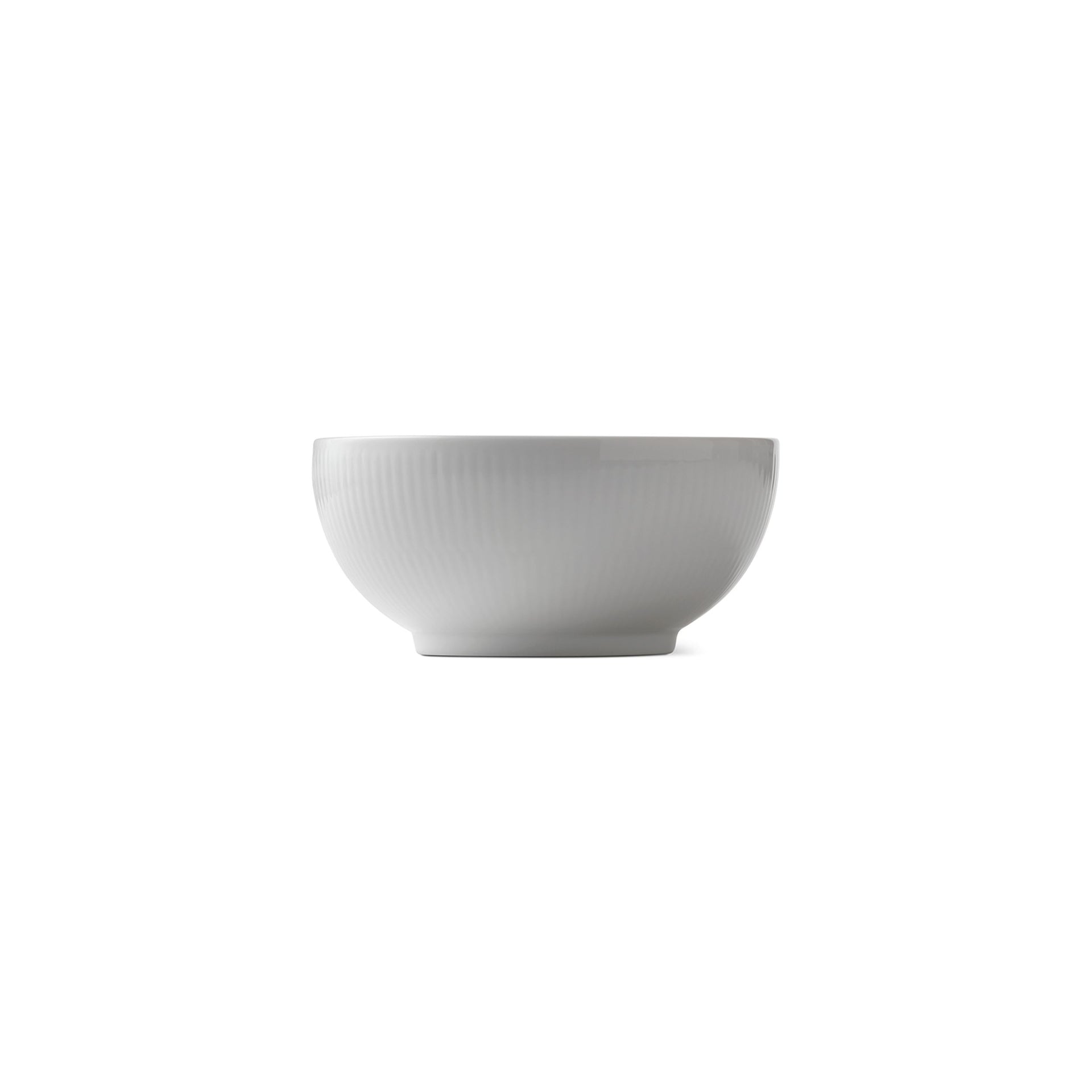 White Fluted Bowl, 73 cl