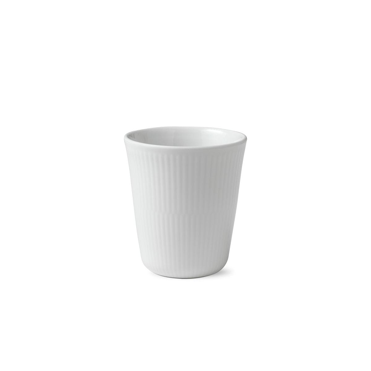 Weiss Gerippt Thermobecher, 29 cl