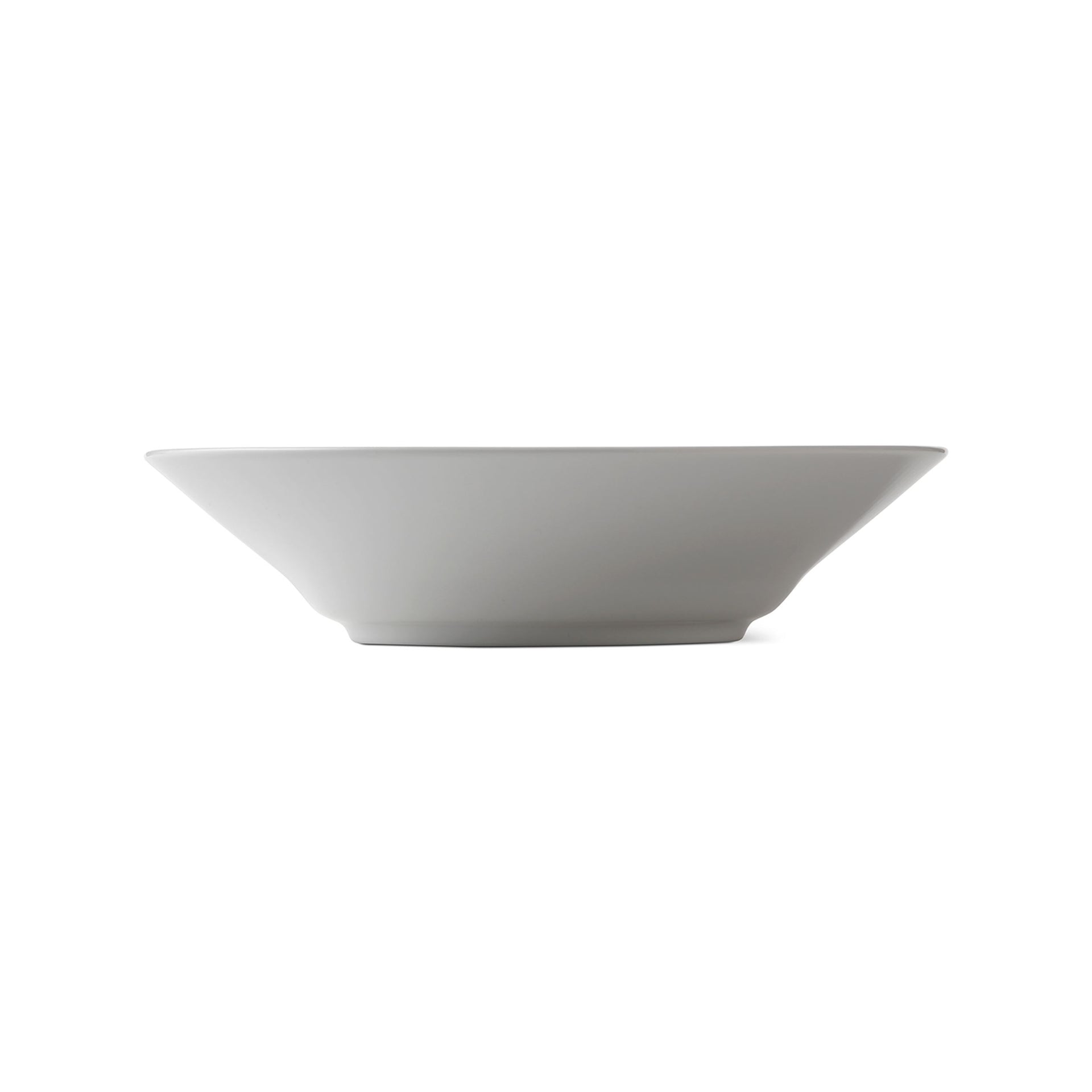 White Fluted Deep Plate, 24 cm