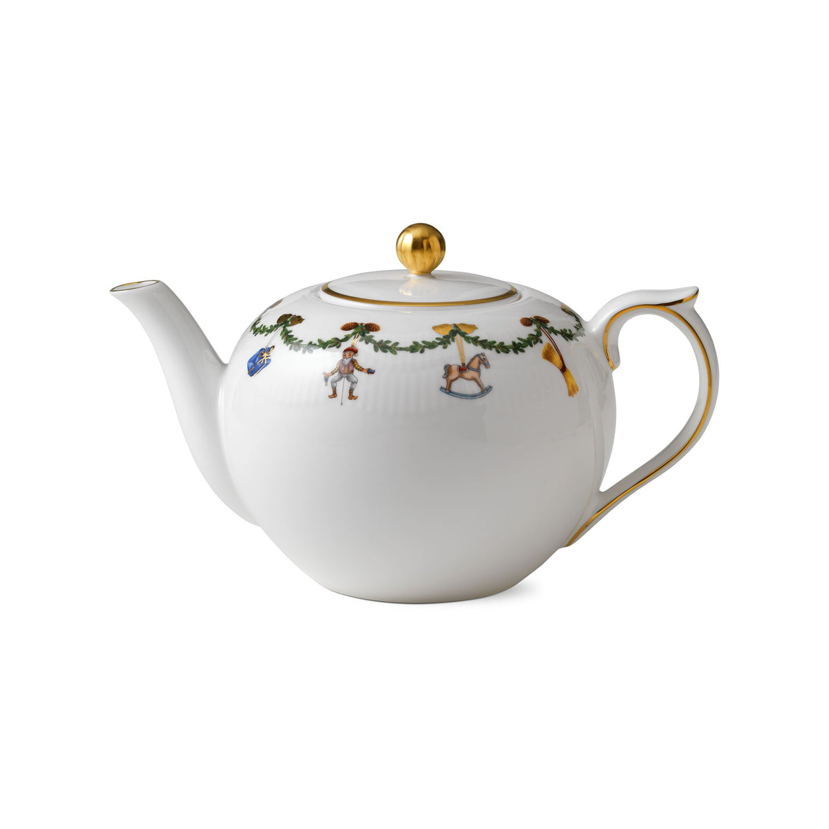 Star Fluted Christmas Teapot, 140 cl