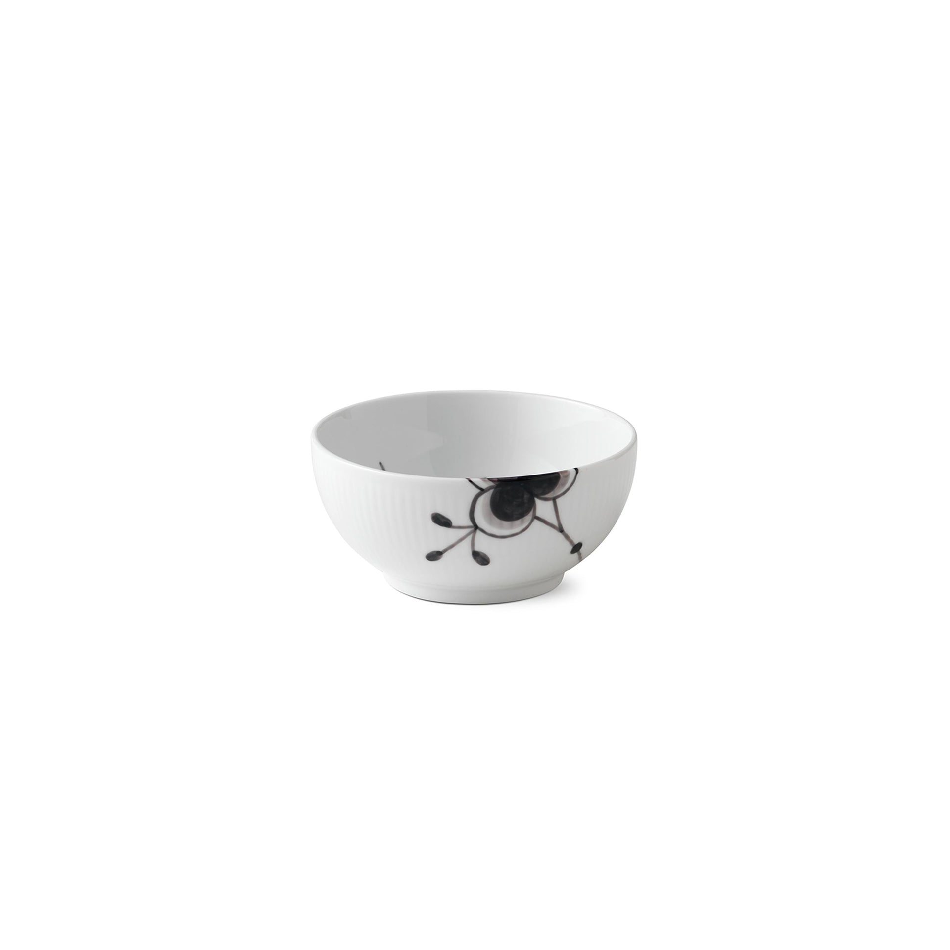 Black Fluted Mega Bowl, 47 cl