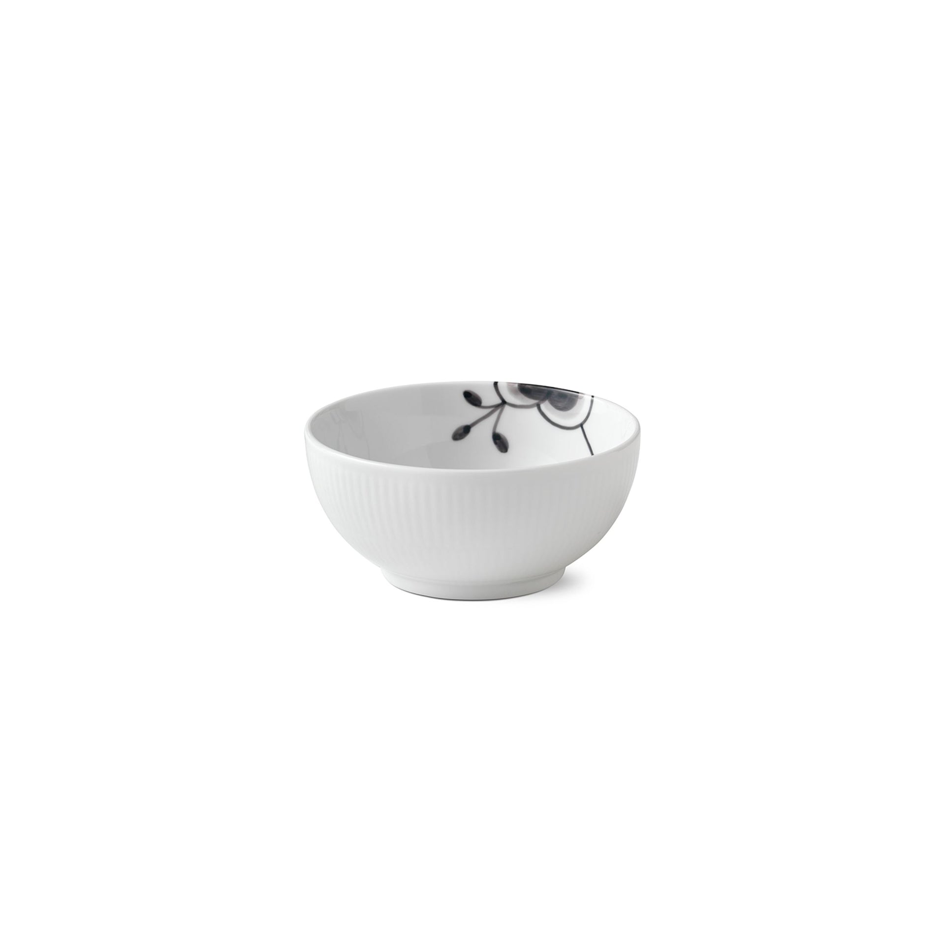 Black Fluted Mega Bowl, 47 cl