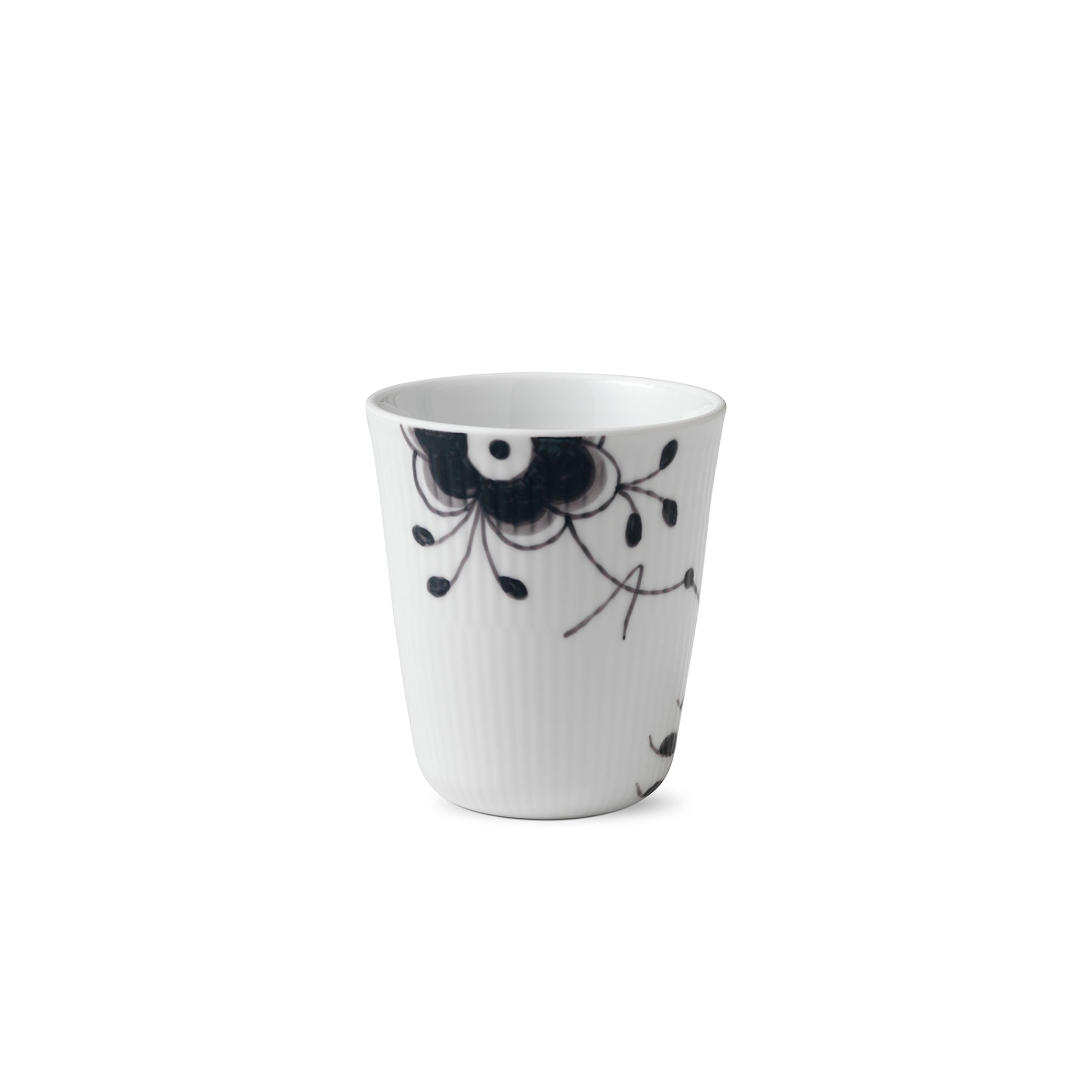 Black Fluted Mega | Handpainted Porcelain | Royal Copenhagen