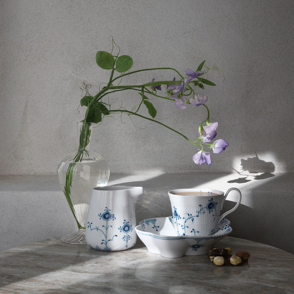 Elements Blau Tasse mit Hohem Henkel, 35 cl - Blue Elements High Handle Cup, 35 cl