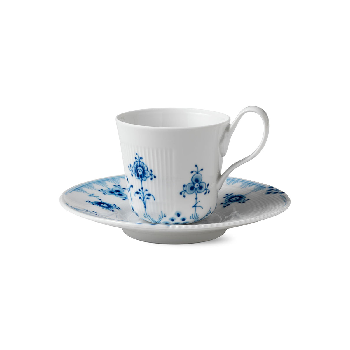 Blue Elements High Handle Cup and Saucer, 24 cl
