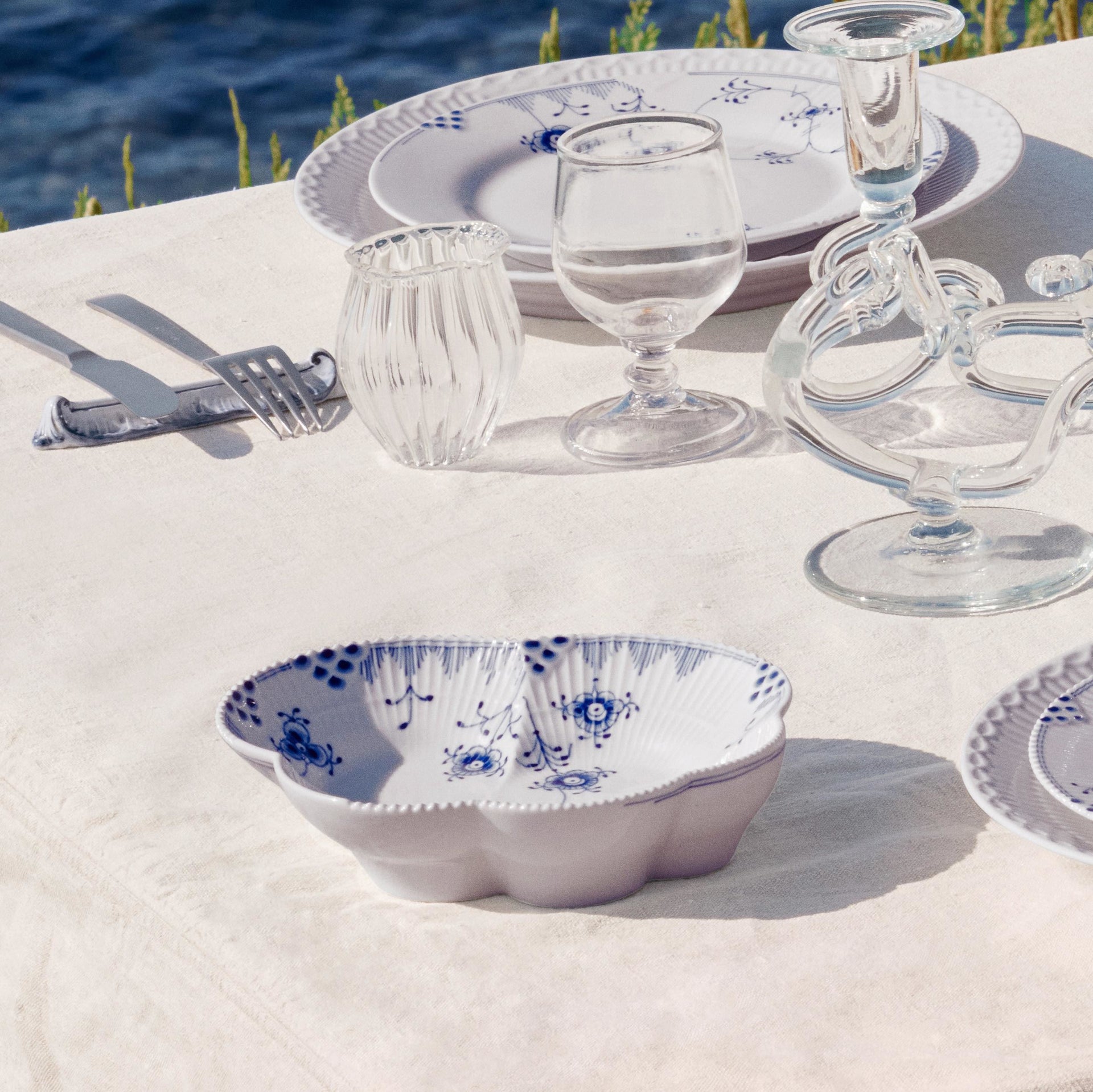 Elements Blau Schale, 19 cm - Blue Elements Dish, 19 cm