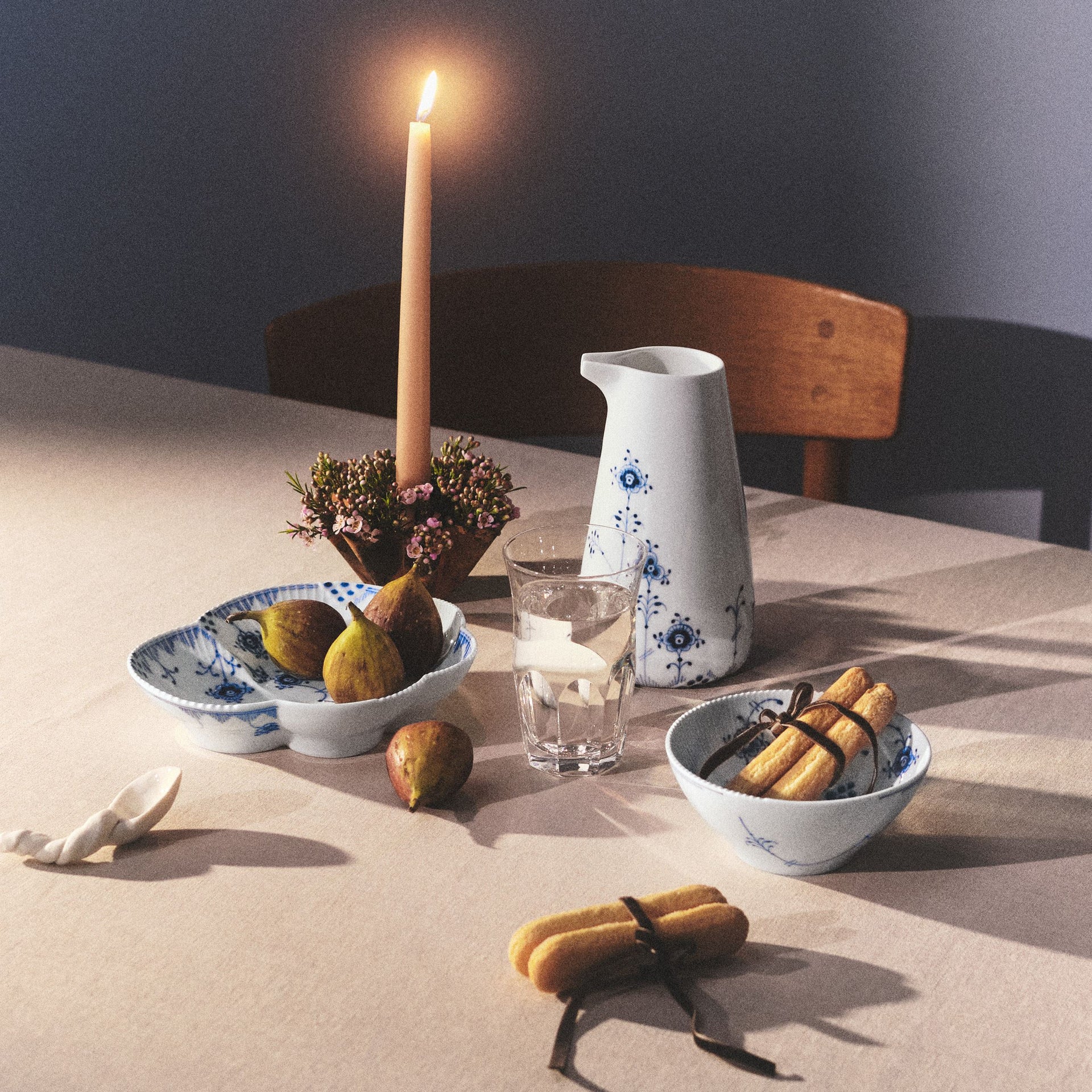 Elements Blau Schale, 19 cm - Blue Elements Dish, 19 cm