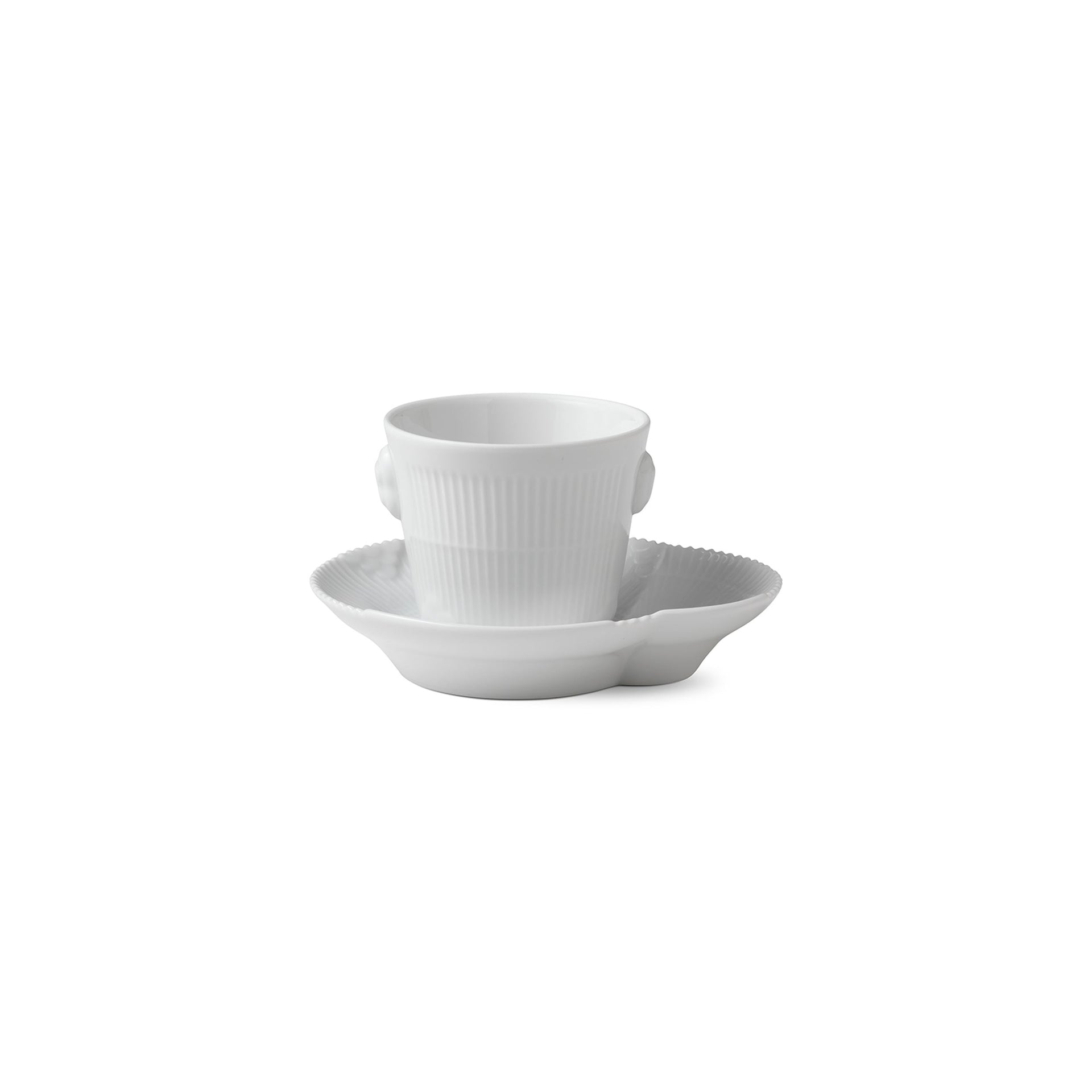 White Elements Espresso Cup and Saucer, 9 cl