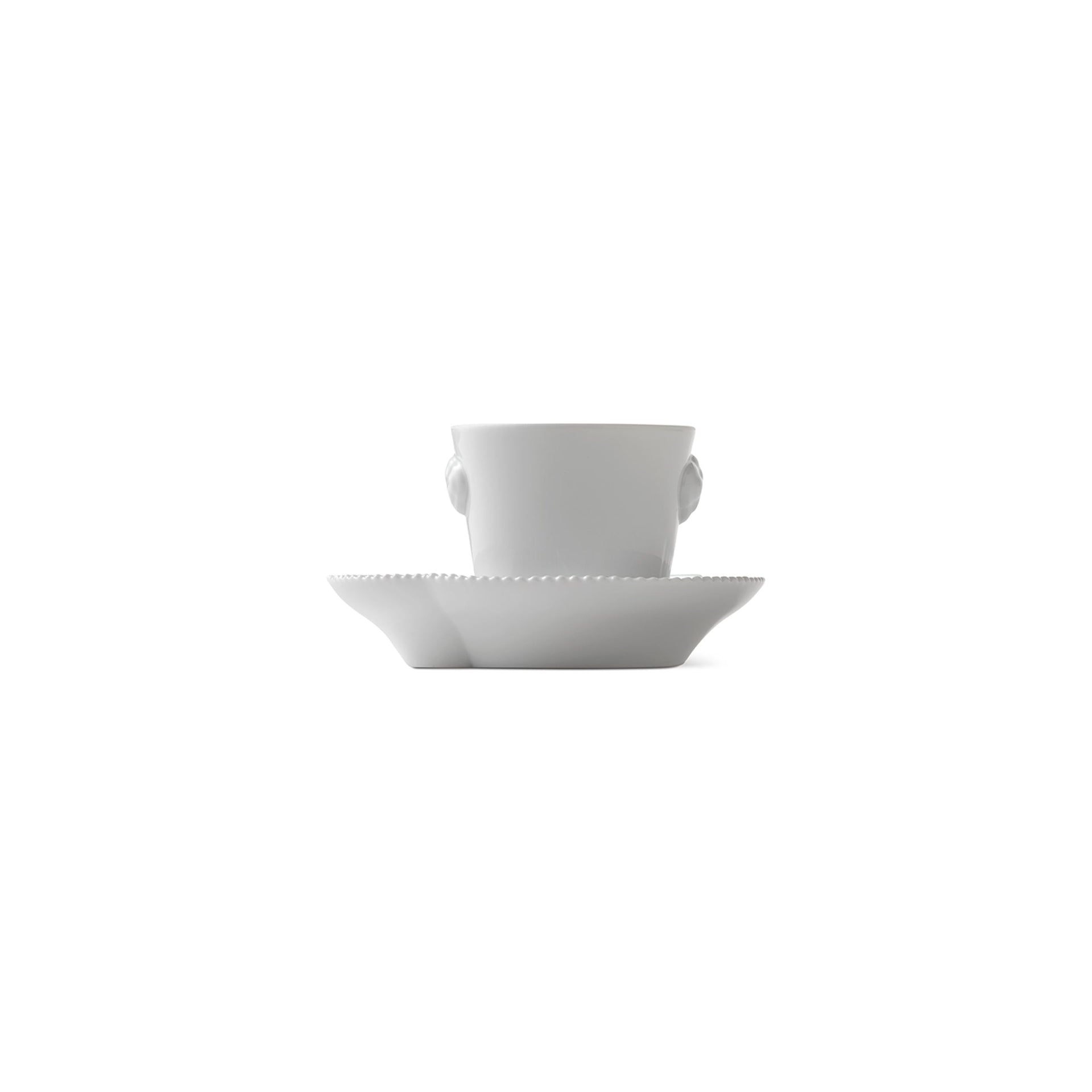 White Elements Espresso Cup and Saucer, 9 cl
