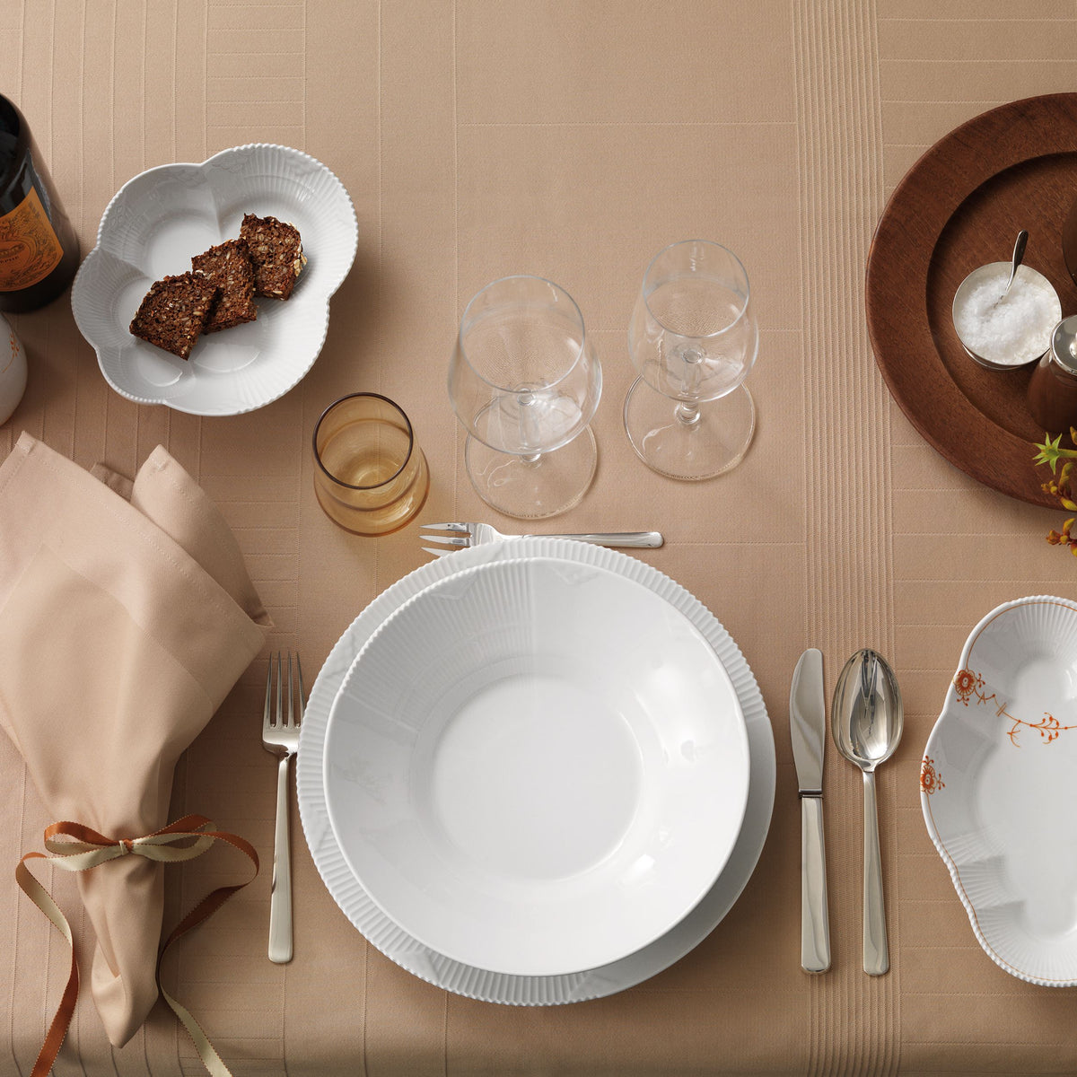 Elements Weiss Schale, 19 cm - White Elements Dish, 19 cm