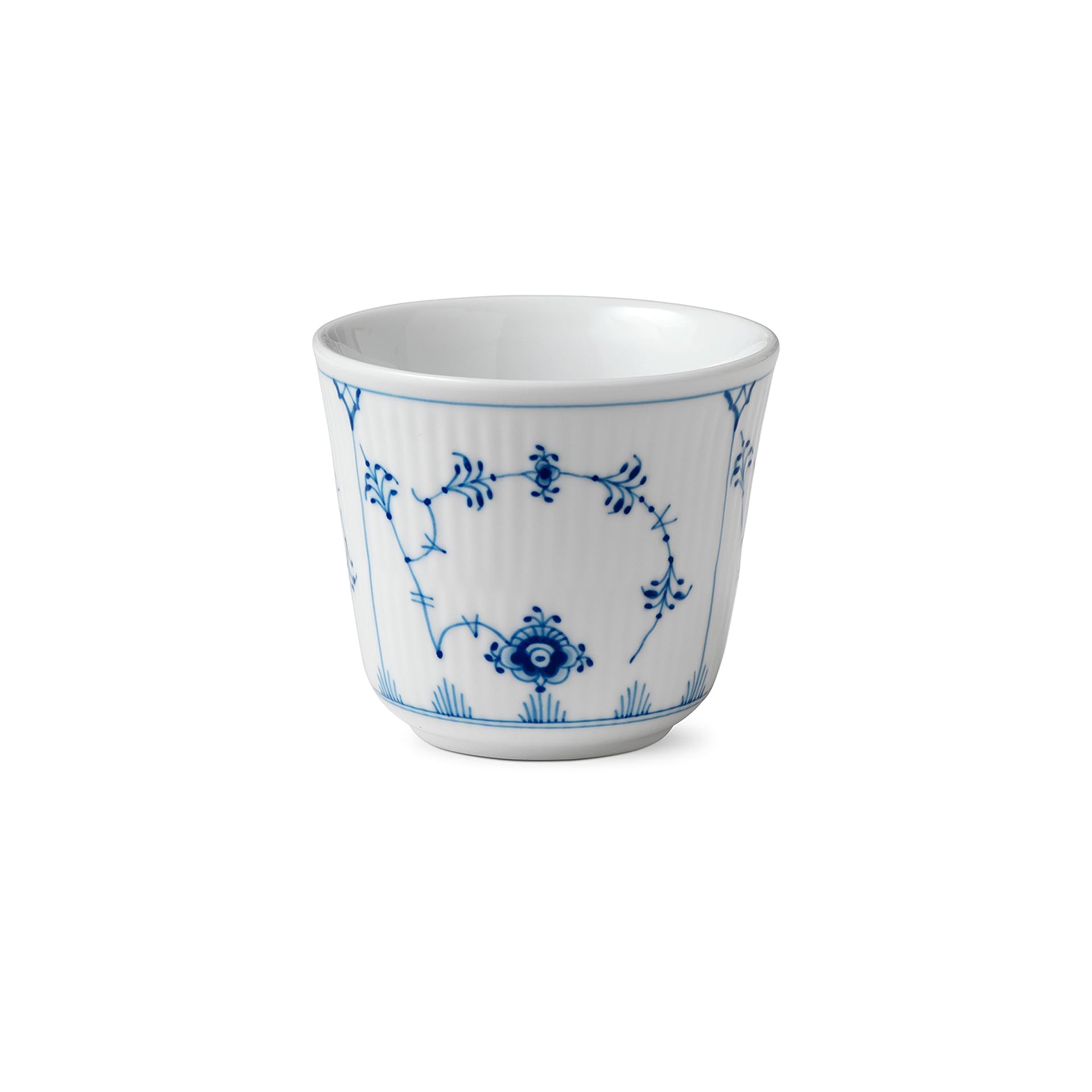 Blue Fluted Plain Thermal Mug, 26 cl