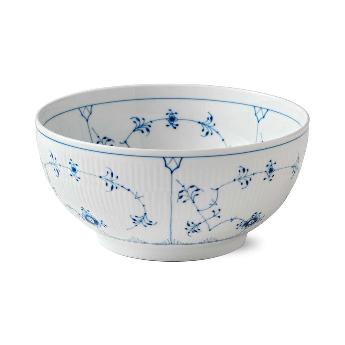 Blue Fluted Plain Bowl, 310 cl