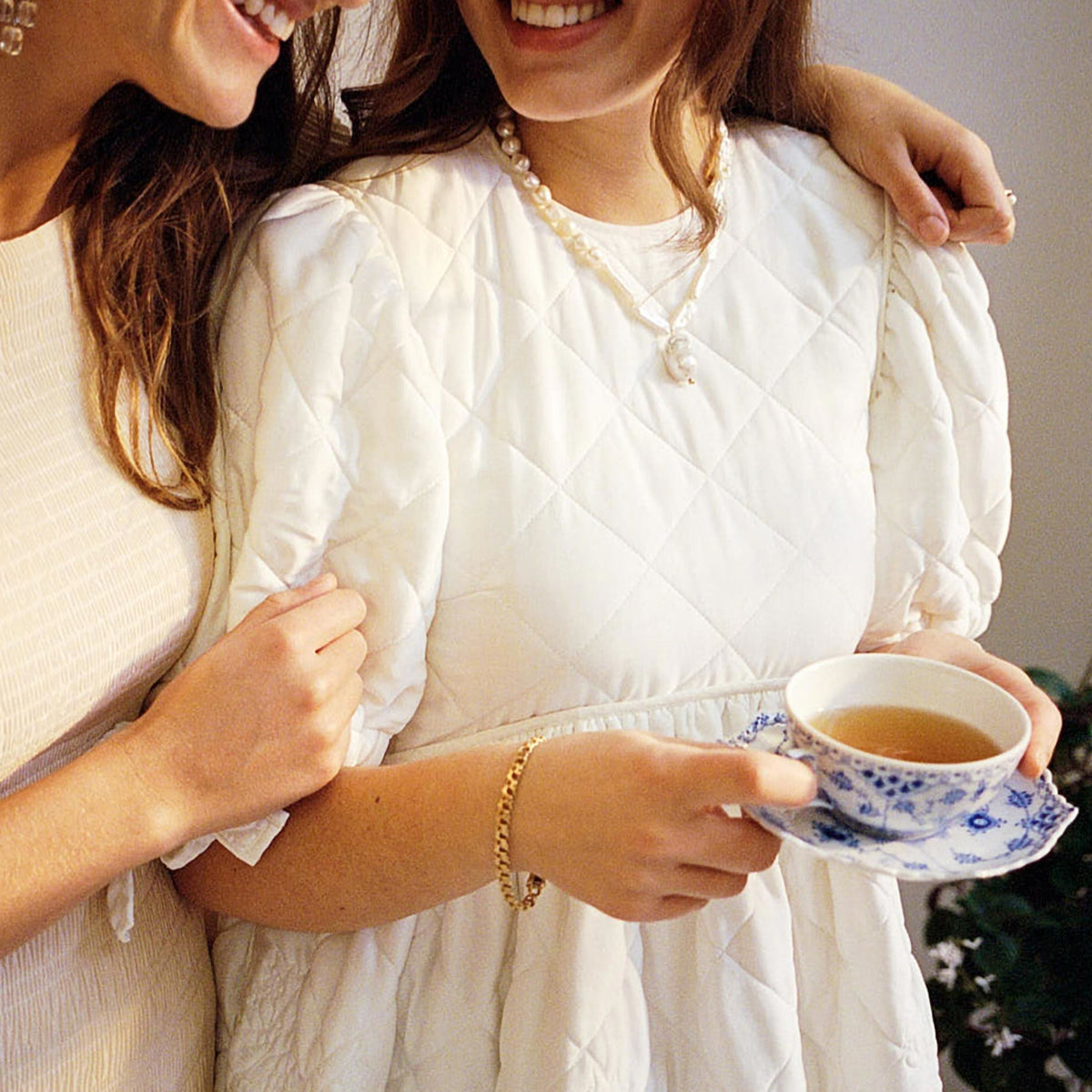 Blue Fluted Full Lace Cup and Saucer, 20 cl