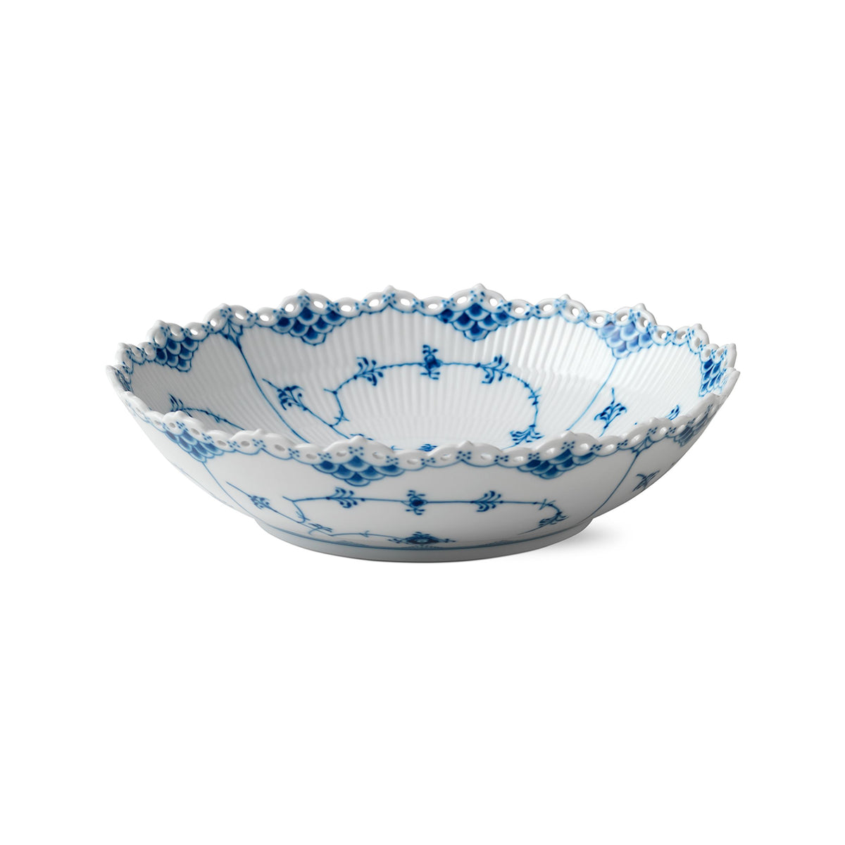 Blue Fluted Full Lace Bowl, 140 cl