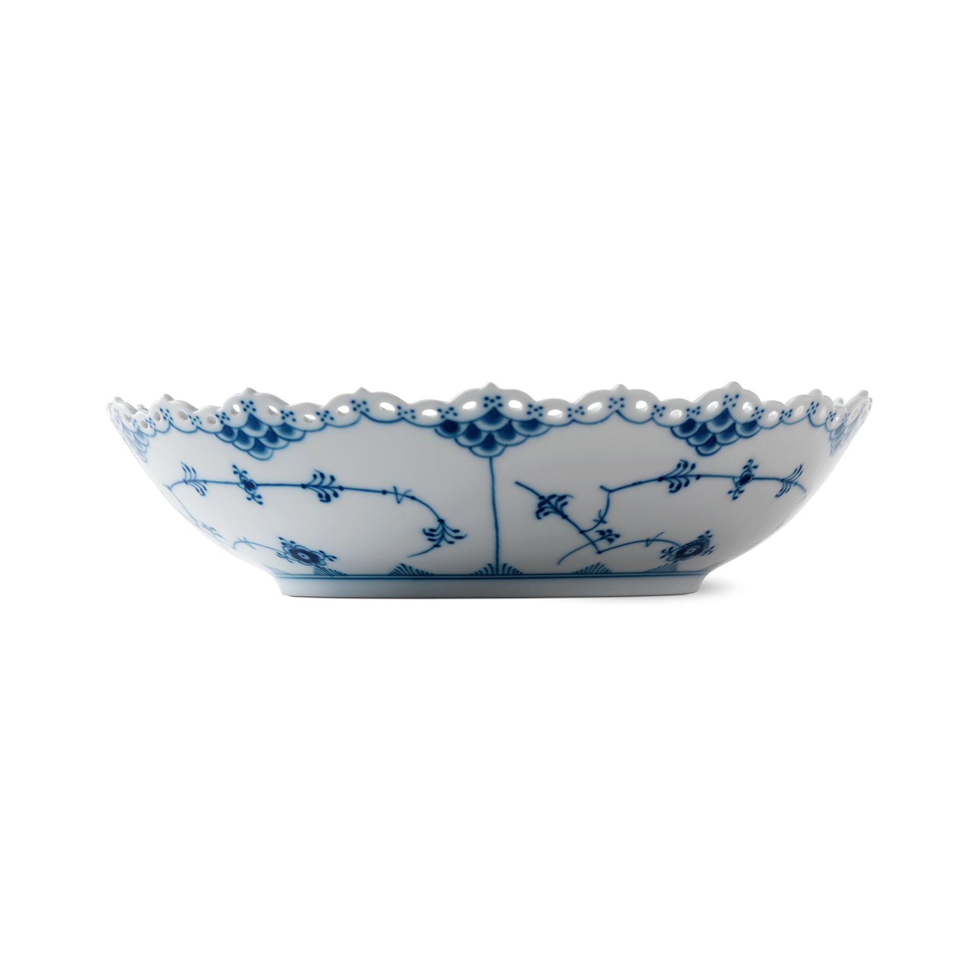 Blue Fluted Full Lace Bowl, 140 cl