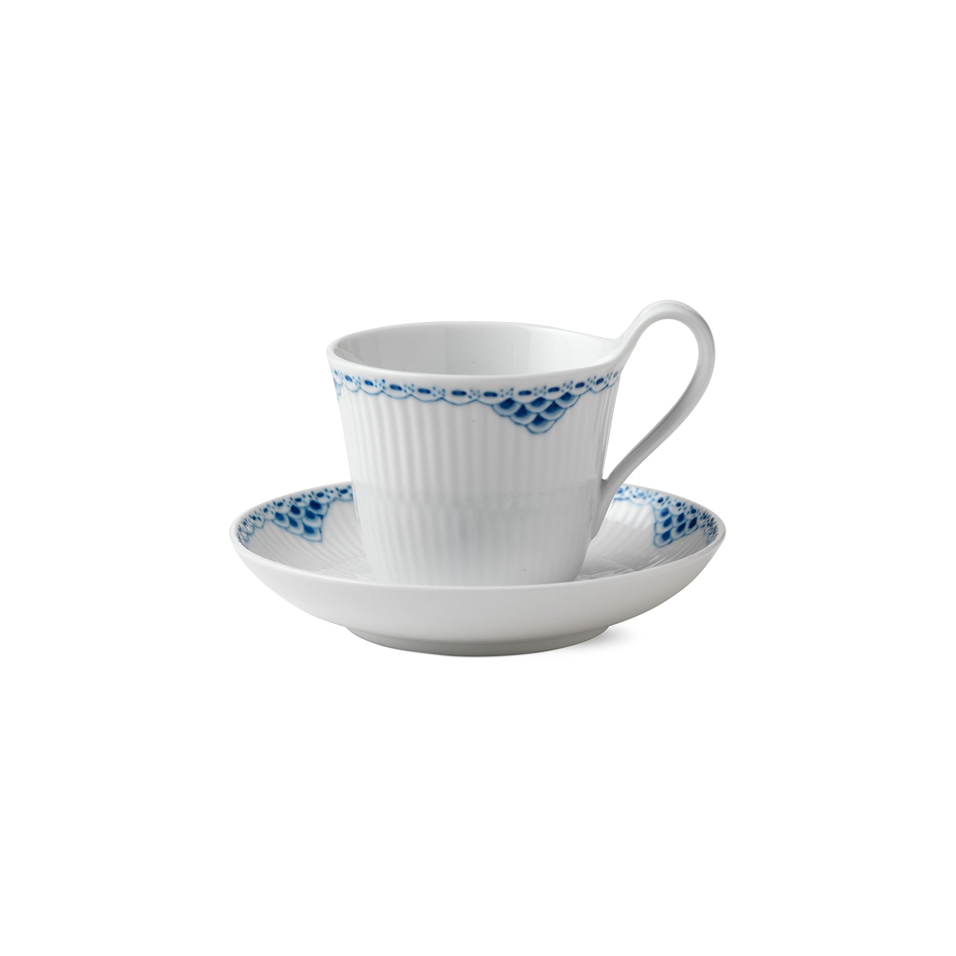Prinsesse højhankskop og underkop, 24 cl - Princess High Handle Cup and Saucer, 24 cl