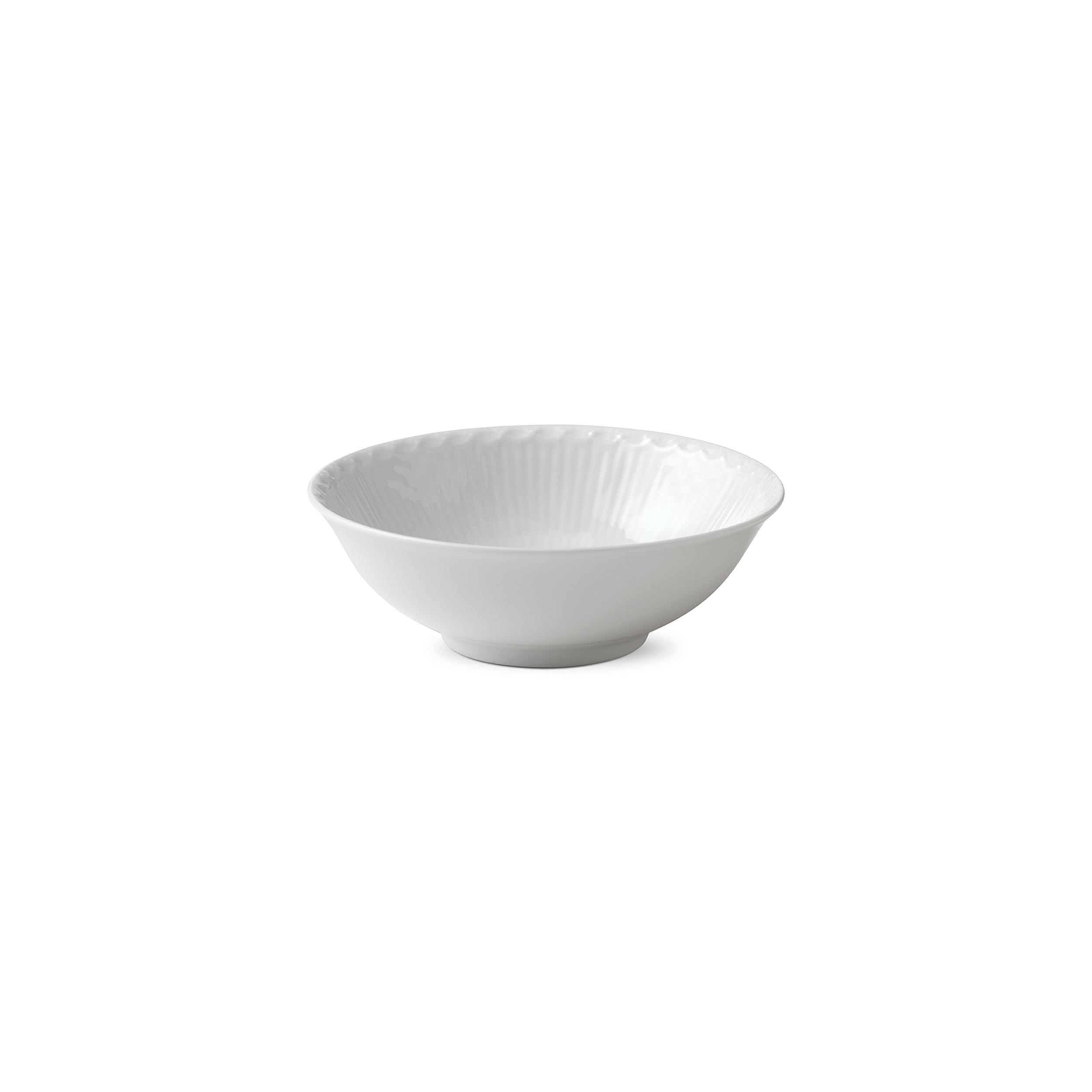 White Fluted Half Lace Plate, 19 cm | Royal Copenhagen