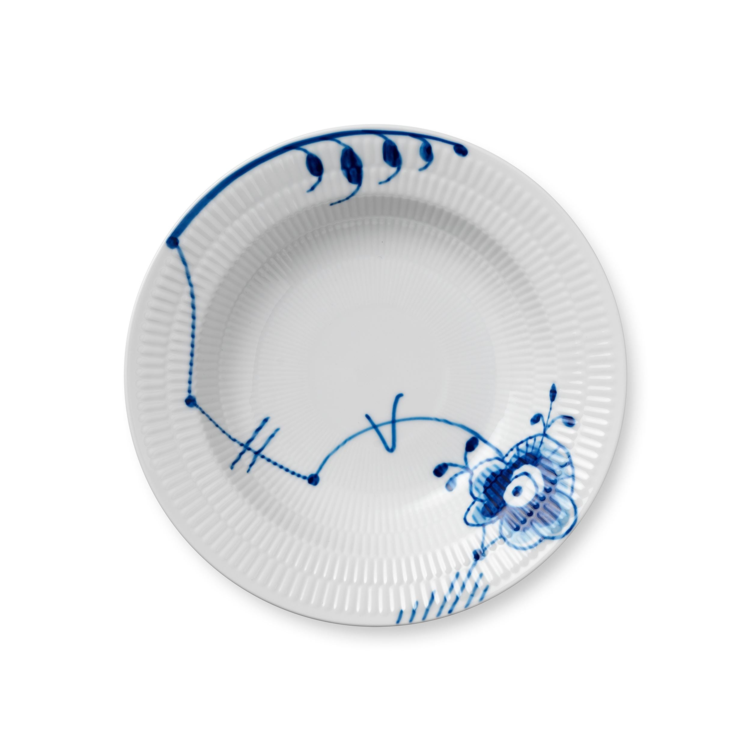   Blue Fluted Mega 楕円皿 Blue Fluted Mega Deep Plate, 21 cm | Royal Copenhagen