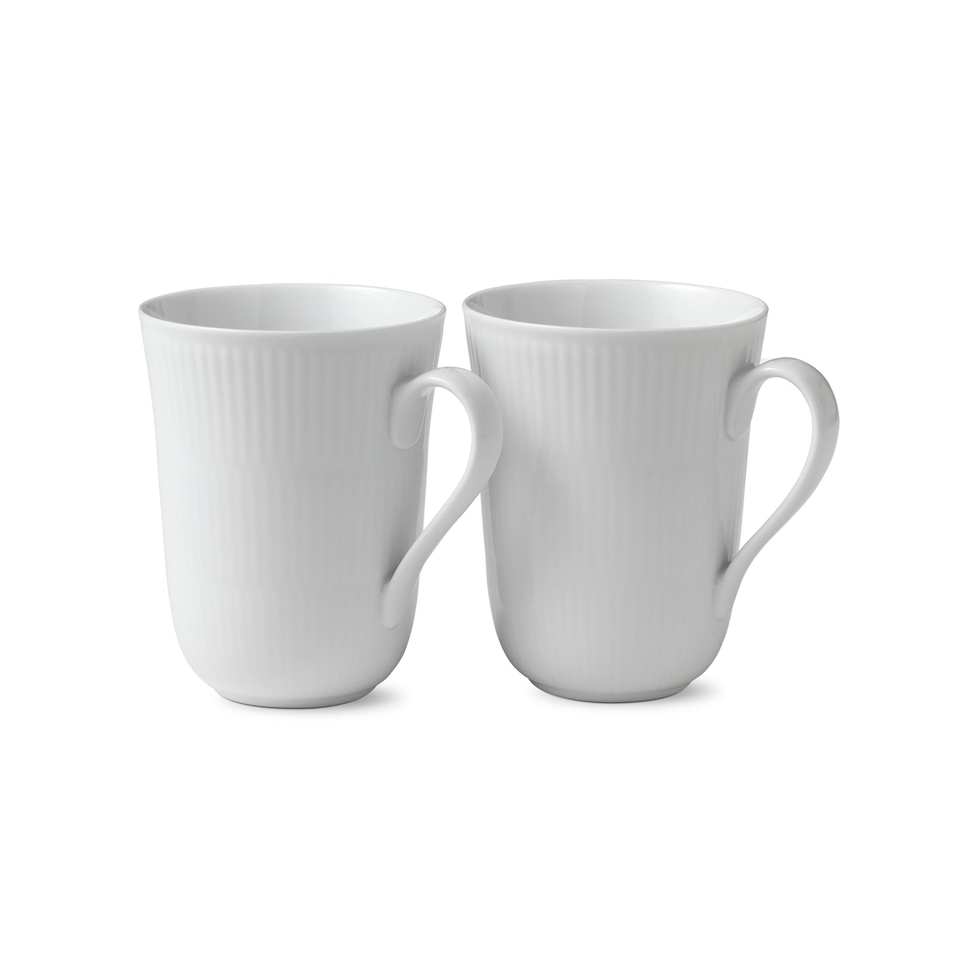 White Fluted Cup, 36 cl, 2 pcs