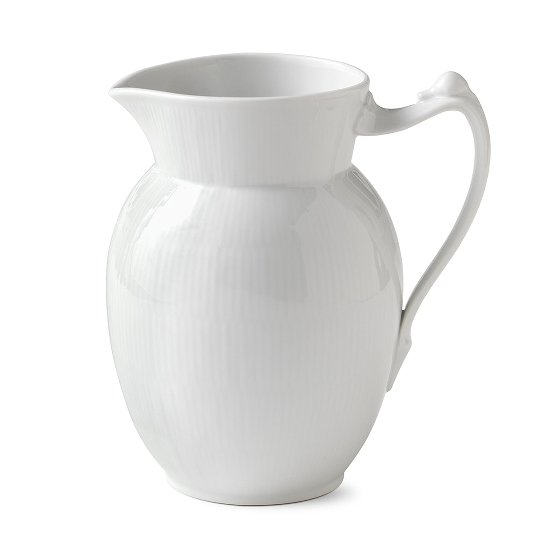 White Fluted Jug, 1.7 l