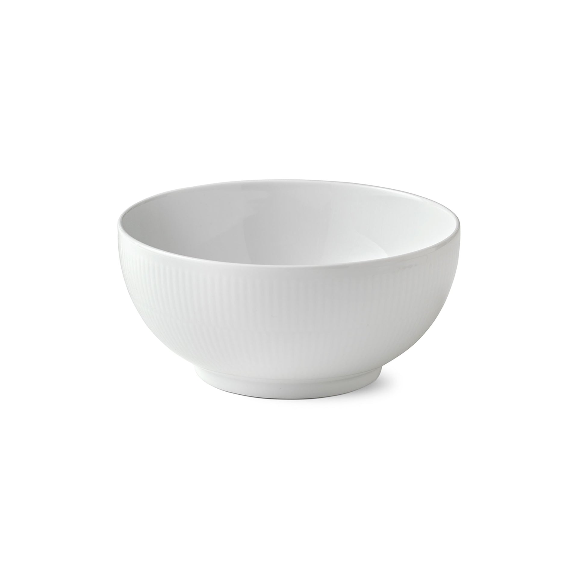 White Fluted Bowl, 180 cl