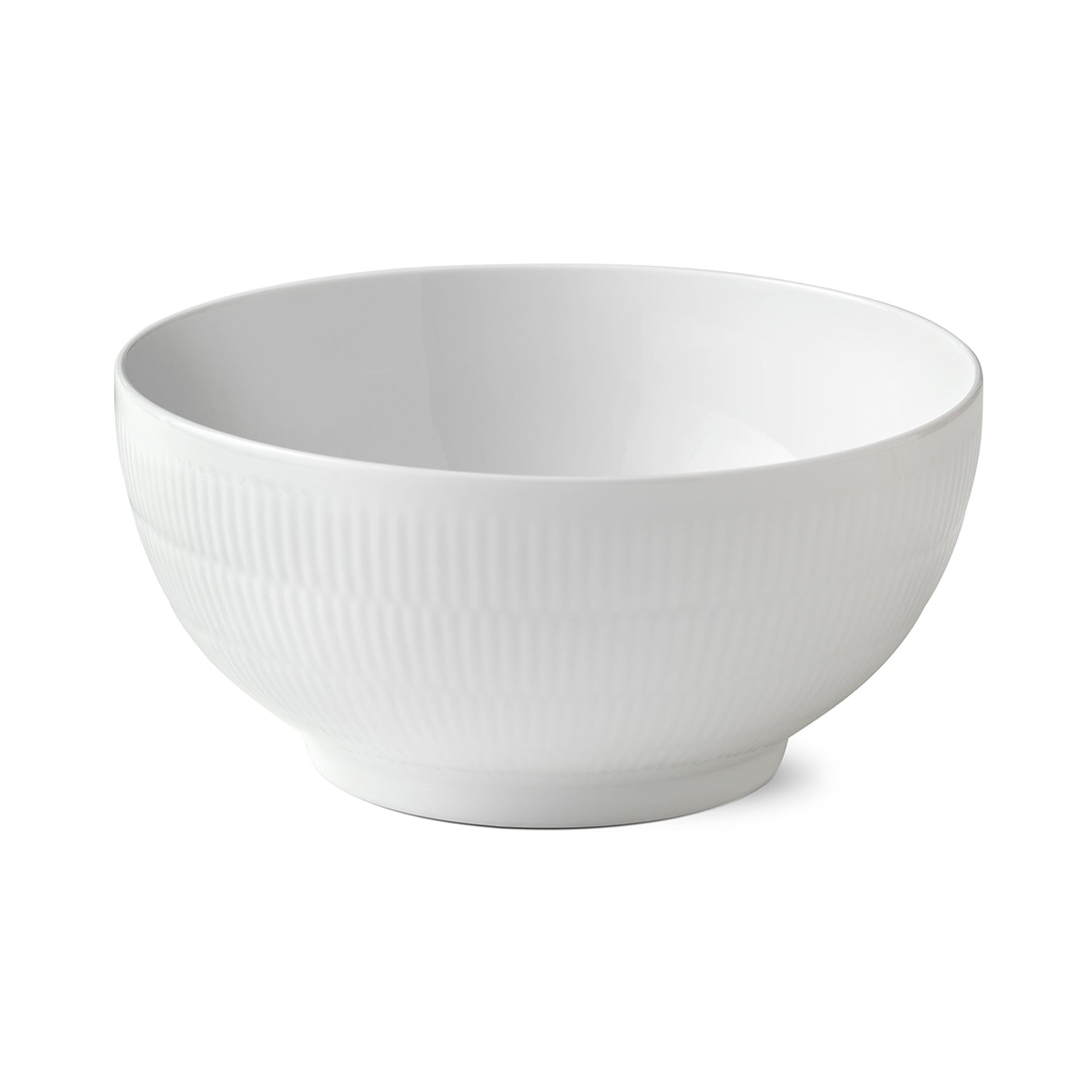 White Fluted Bowl, 310 cl