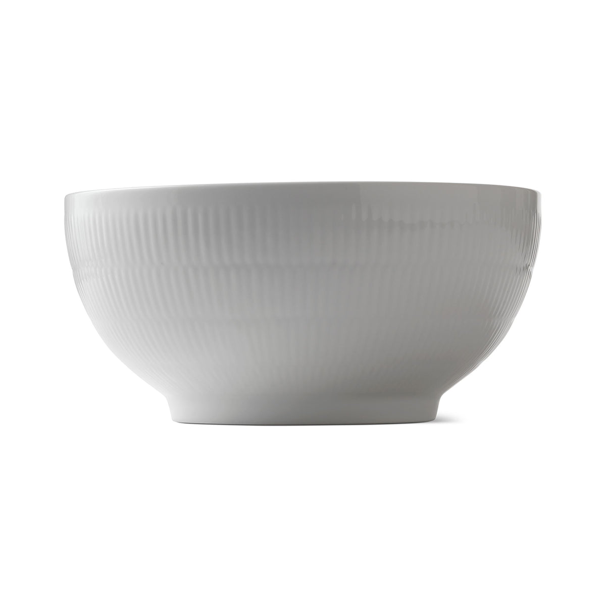 White Fluted Bowl, 310 cl