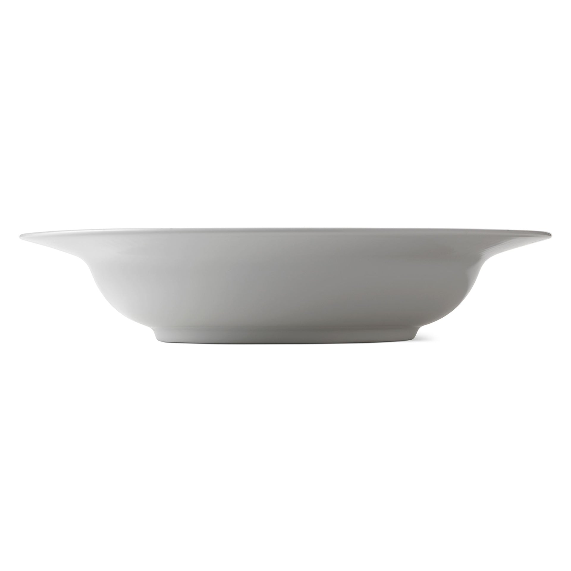 White Fluted Deep Plate, 30 cm