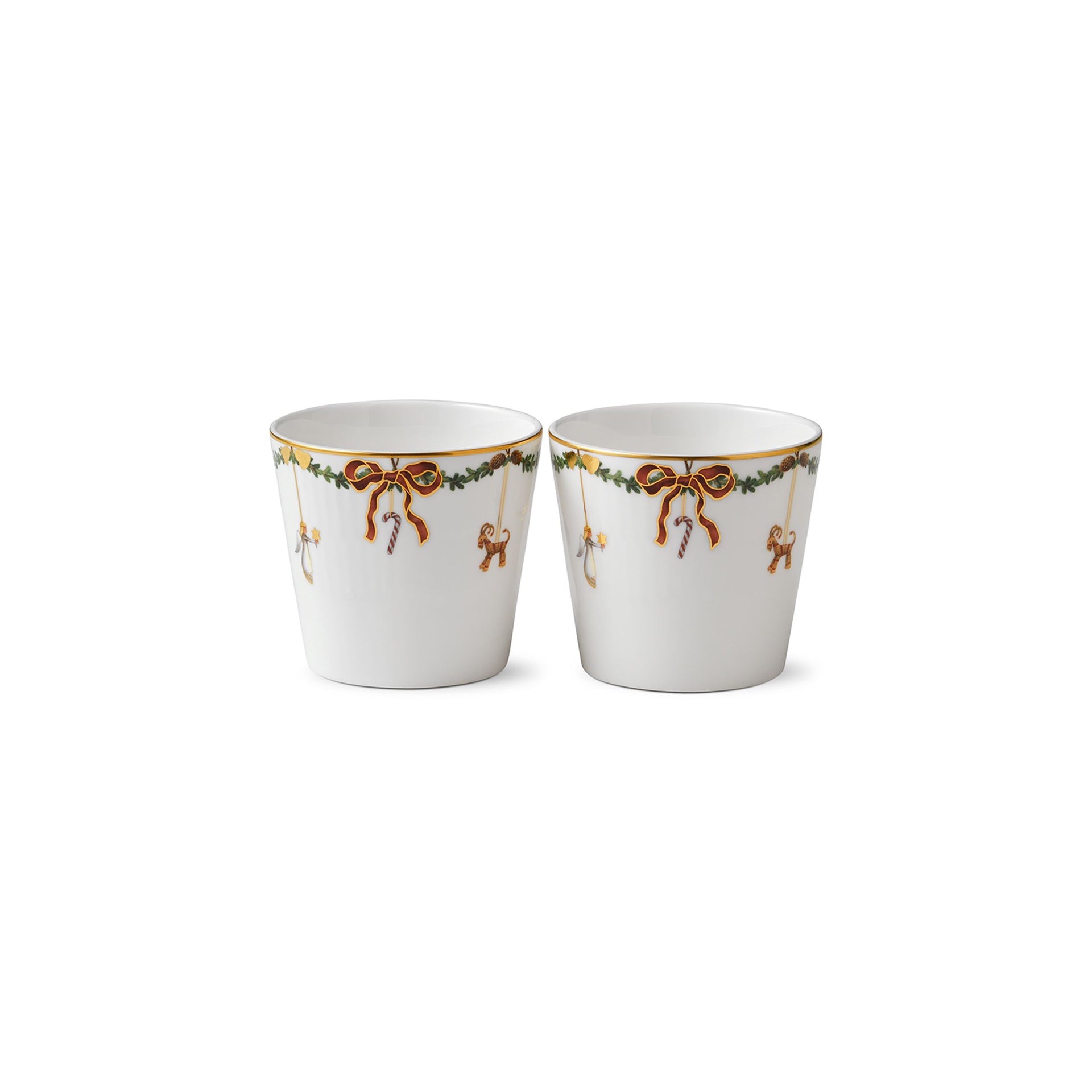 Star Fluted Christmas Multicup, 30 cl, 2 pcs