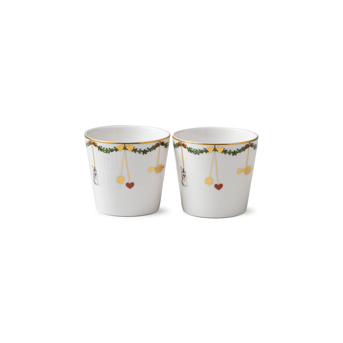 Star Fluted Christmas Multicup, 30 cl, 2 pcs