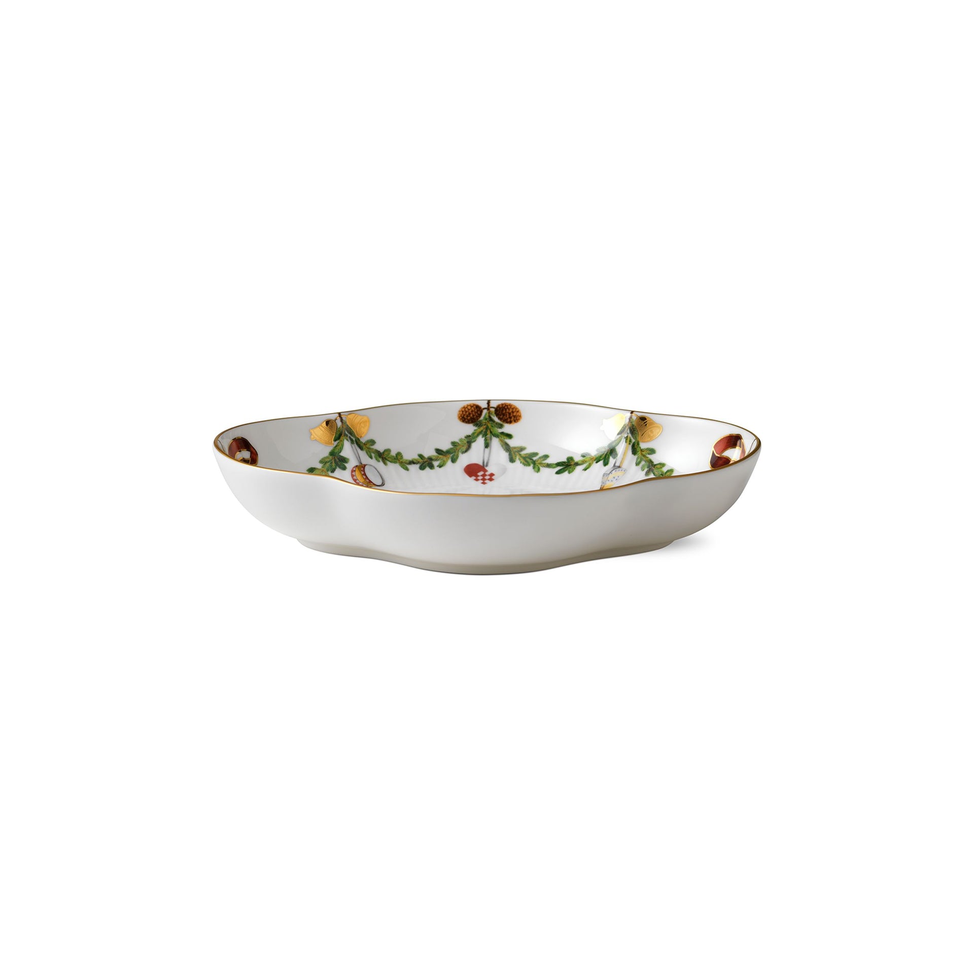 Stjerne Riflet Jul fad, 22 cm - Star Fluted Christmas Dish, 22 cm