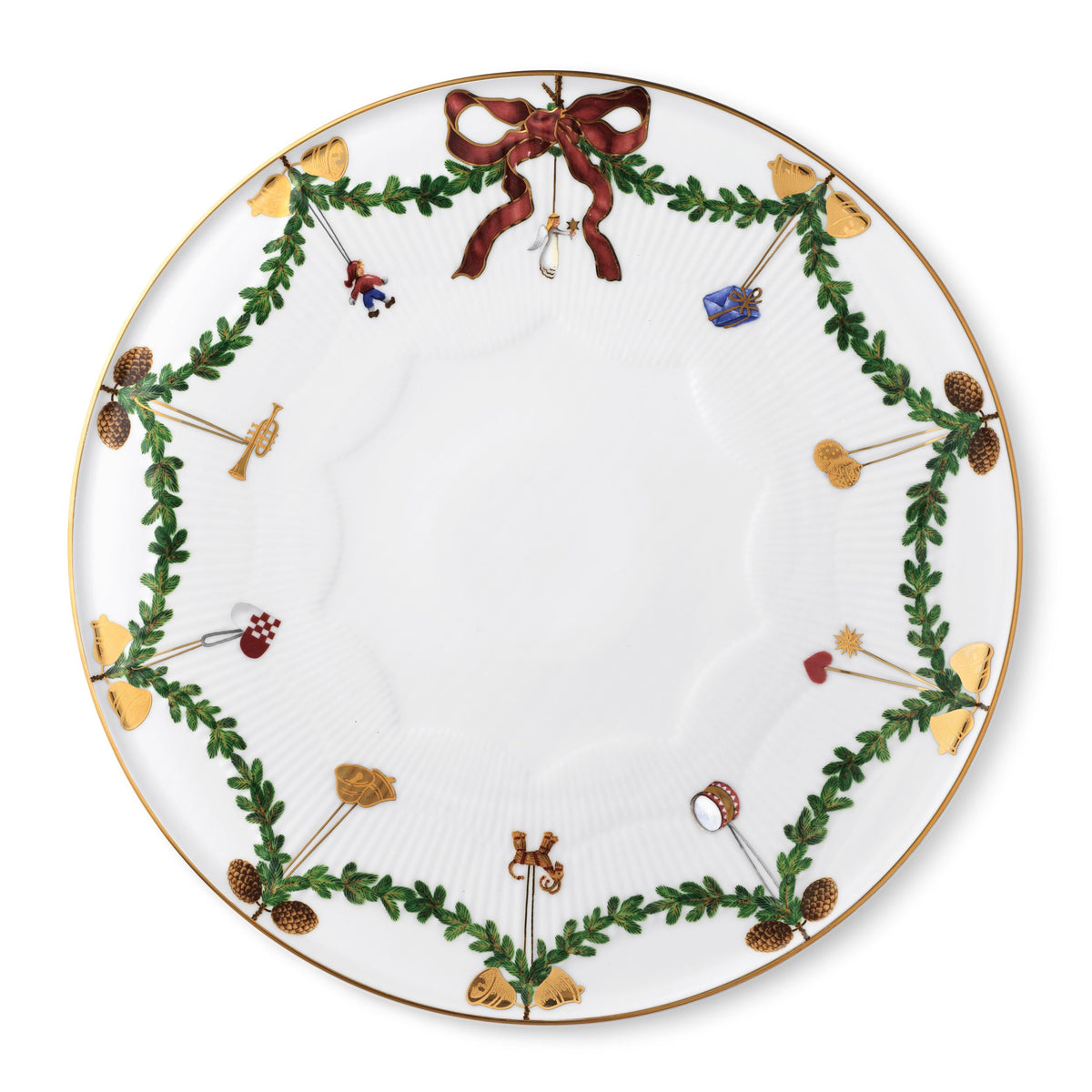 Star Fluted Christmas Dish, 32 cm