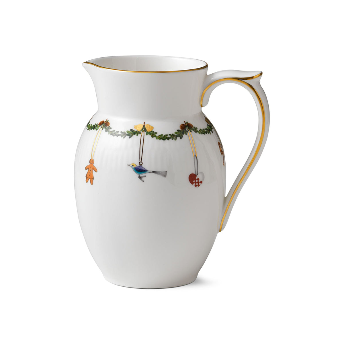 Star Fluted Christmas Jug, 90 cl