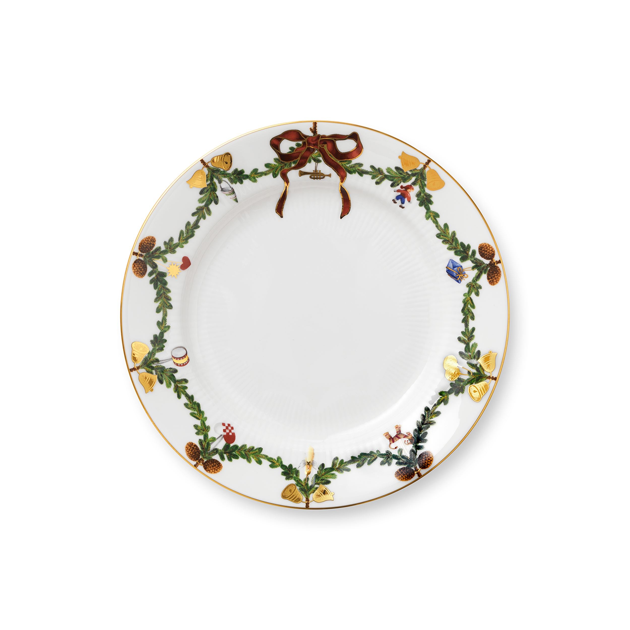 Star Fluted Christmas Plate, 21 cm | Royal Copenhagen