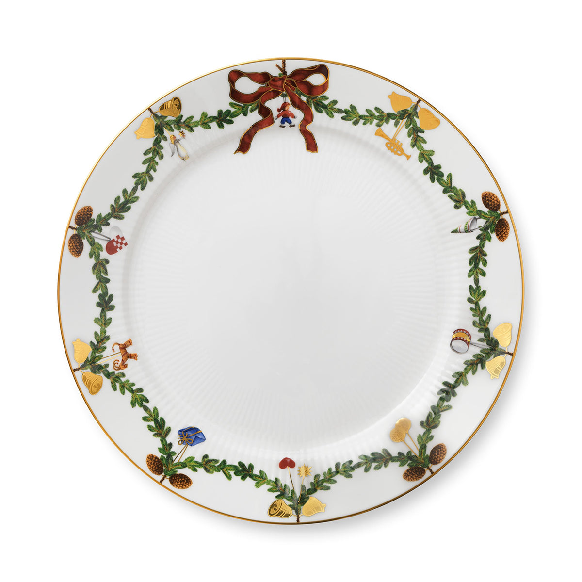 Star Fluted Christmas Plate, 27 cm