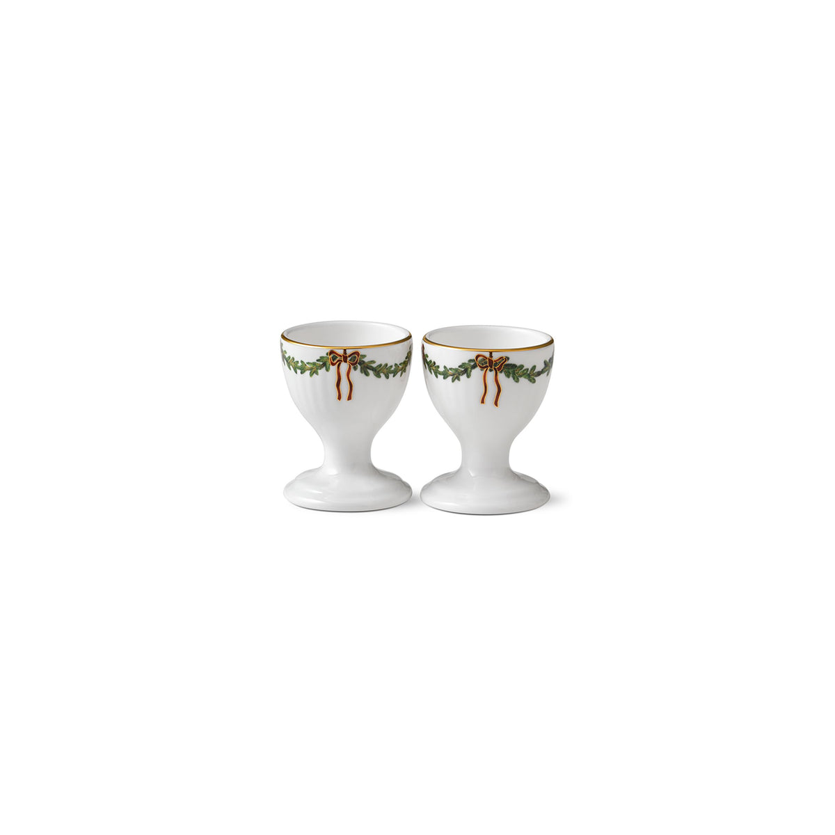 Star Fluted Christmas Eierbecher, 6,25 cm, 2 Stk
